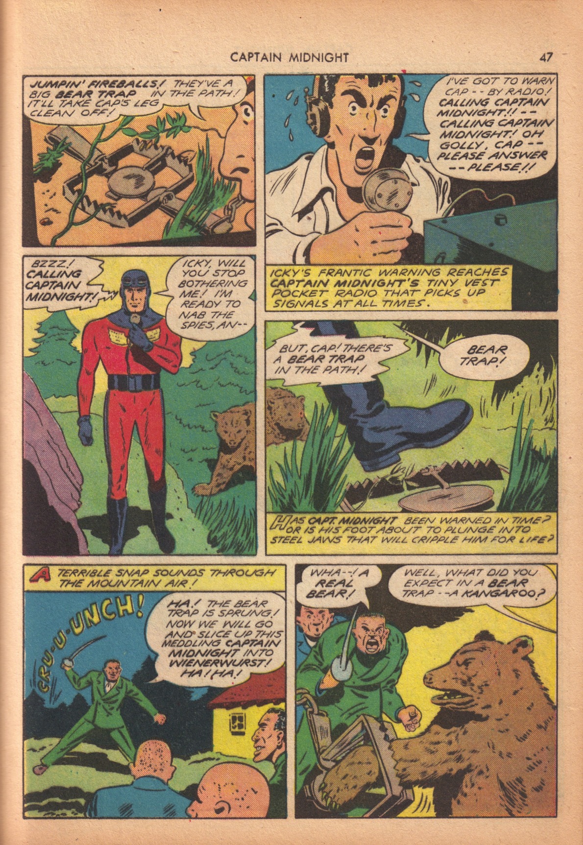 Read online Captain Midnight (1942) comic -  Issue #10 - 43
