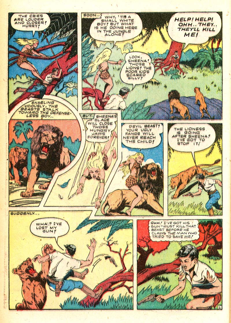 Read online Sheena, Queen of the Jungle (1942) comic -  Issue #4 - 40