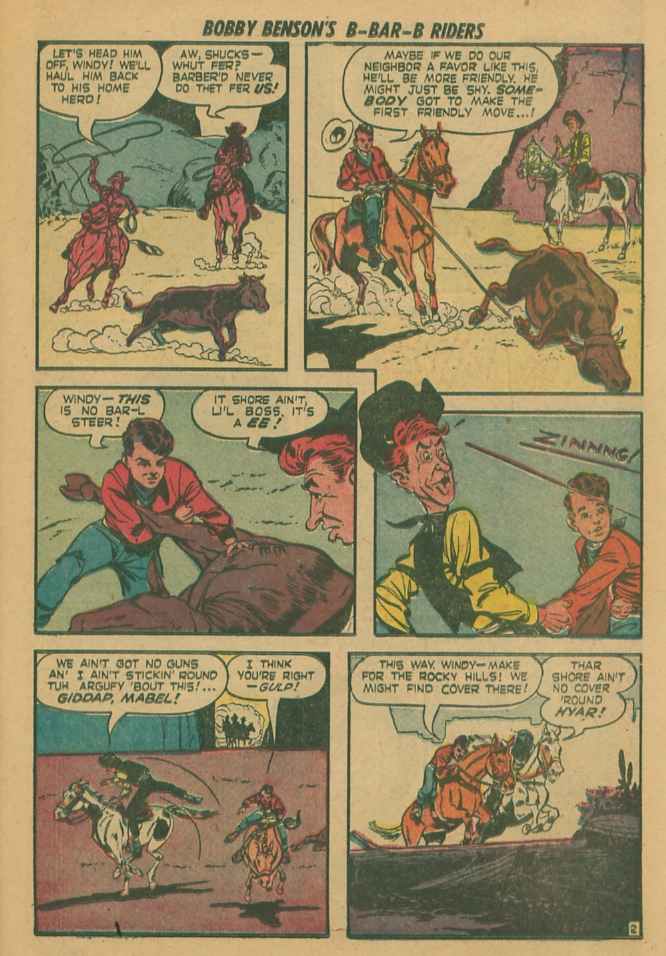 Read online Bobby Benson's B-Bar-B Riders comic -  Issue #13 - 27