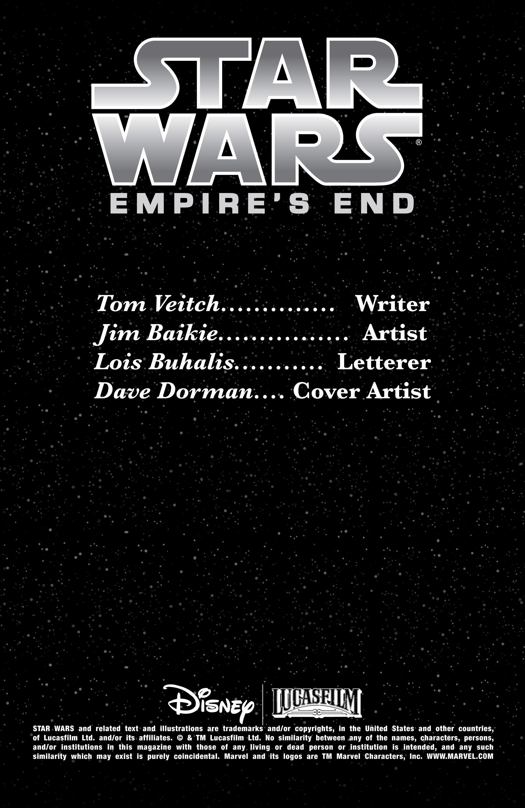 Read online Star Wars: Empire's End comic -  Issue #1 - 2