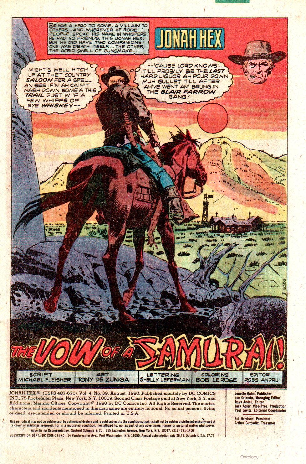 Read online Jonah Hex (1977) comic -  Issue #39 - 3