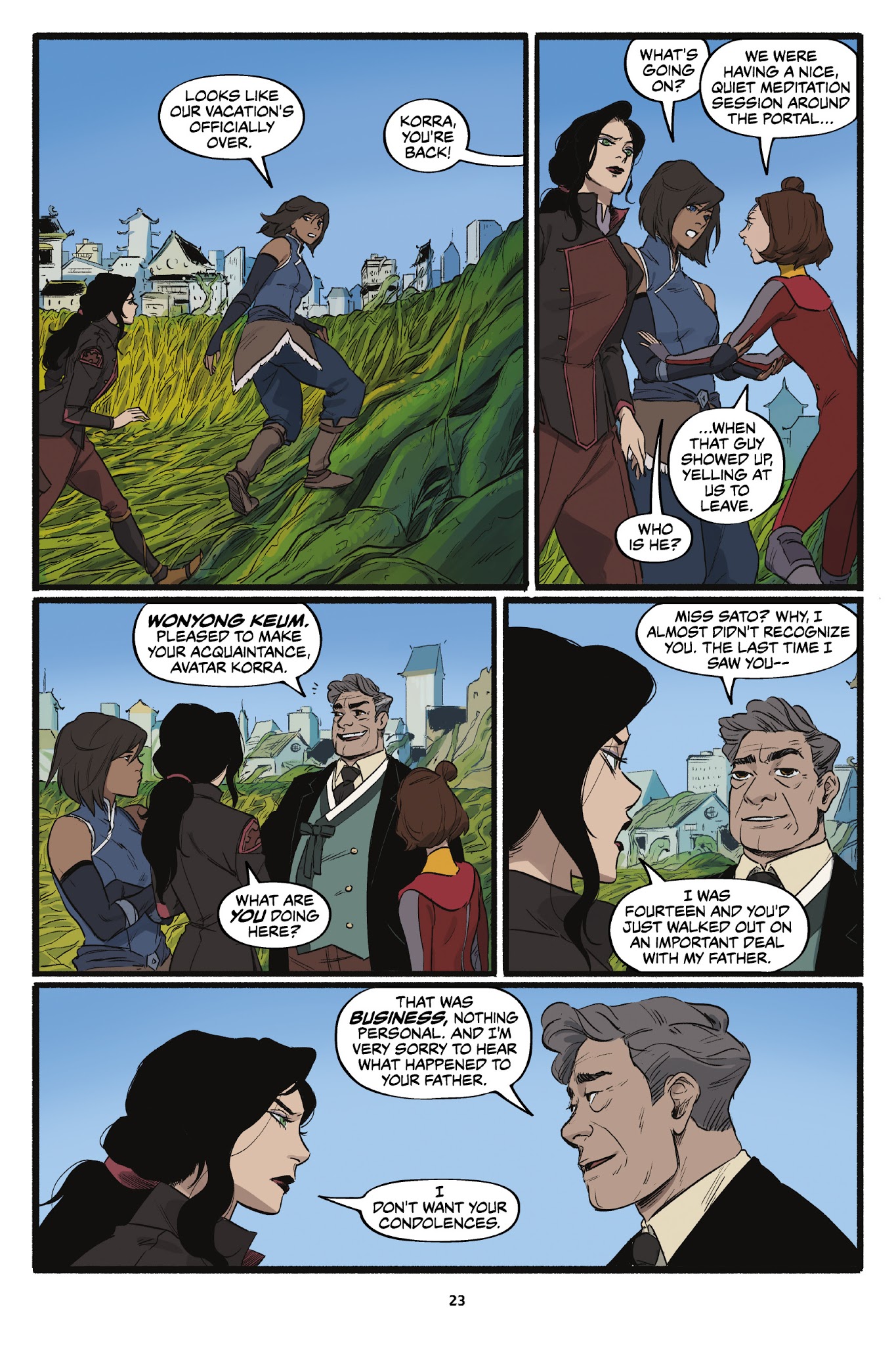 Read online Nickelodeon The Legend of Korra – Turf Wars comic -  Issue #1 - 24