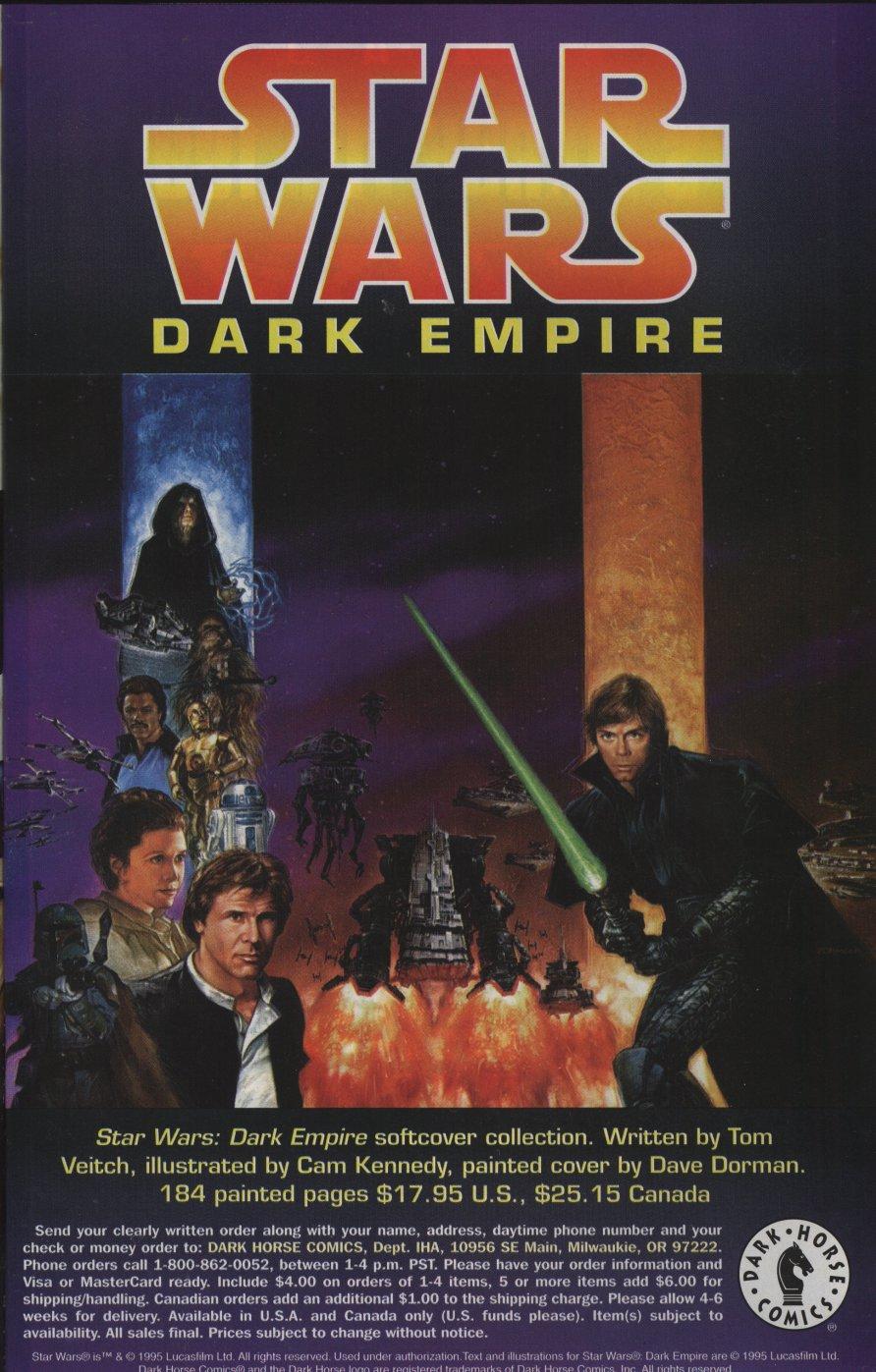 Read online Star Wars: Dark Empire II comic -  Issue #3 - 33