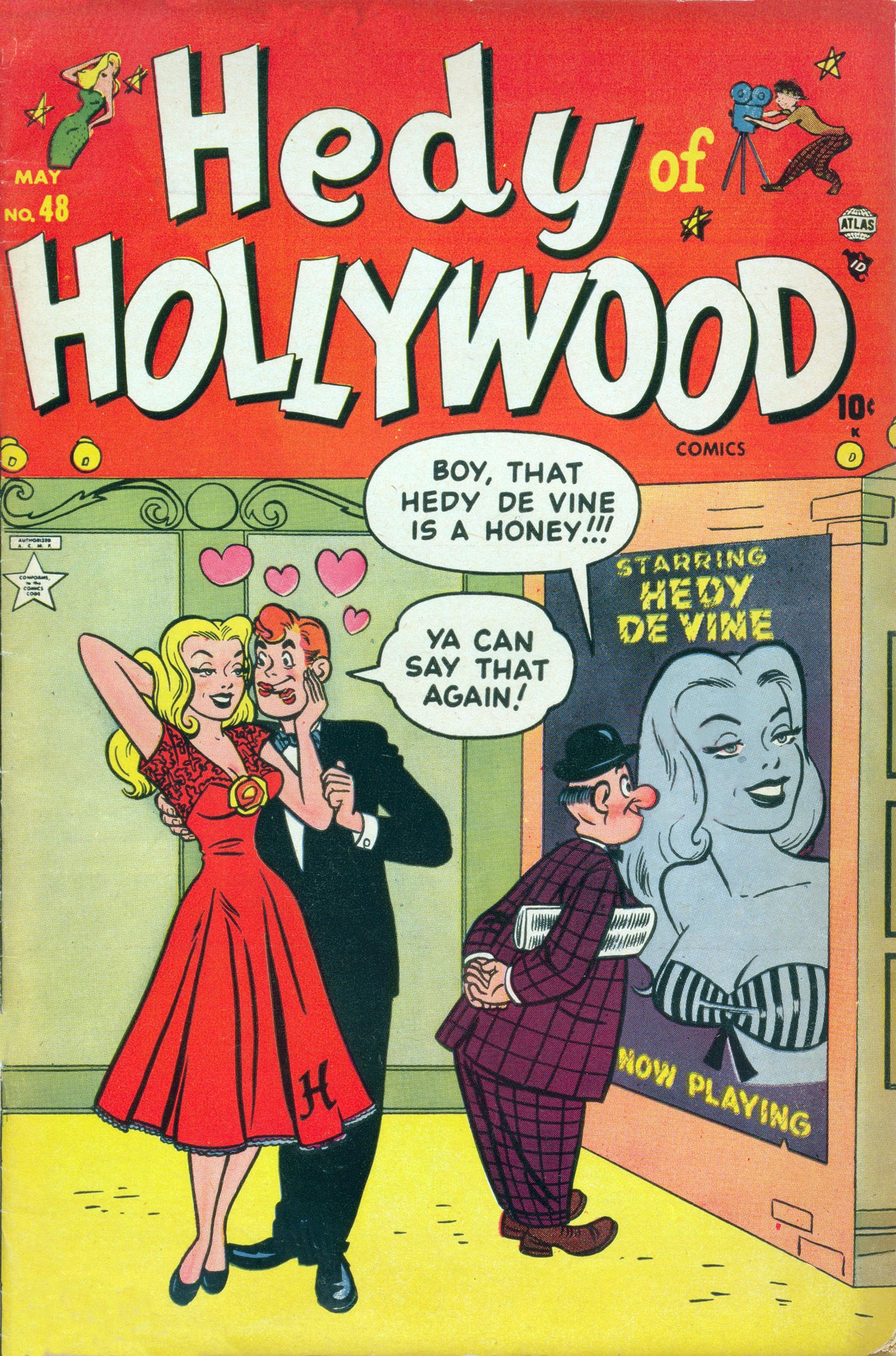 Read online Hedy Of Hollywood Comics comic -  Issue #48 - 1
