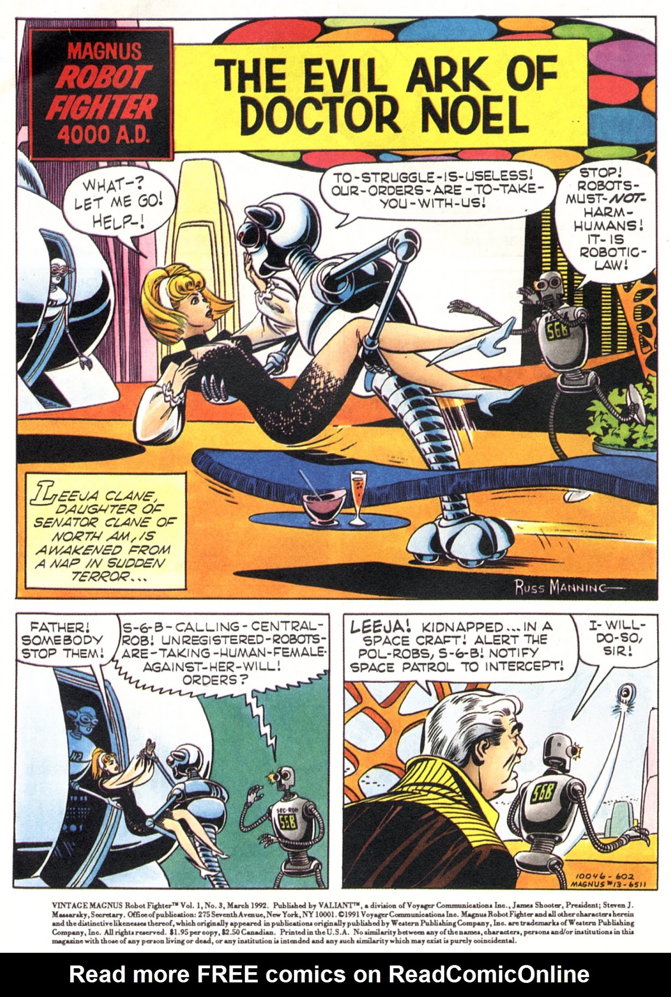 Read online Vintage Magnus, Robot Fighter comic -  Issue #3 - 2