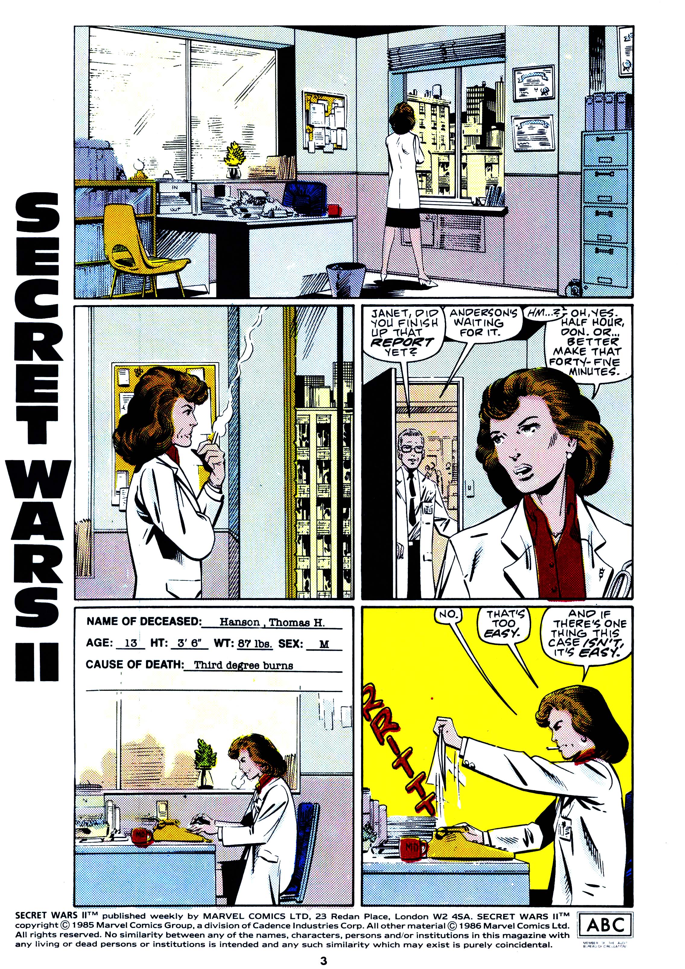 Read online Secret Wars (1985) comic -  Issue #54 - 3