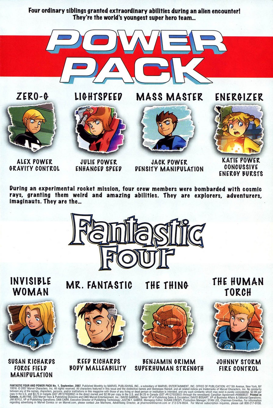Read online Fantastic Four and Power Pack comic -  Issue #1 - 2