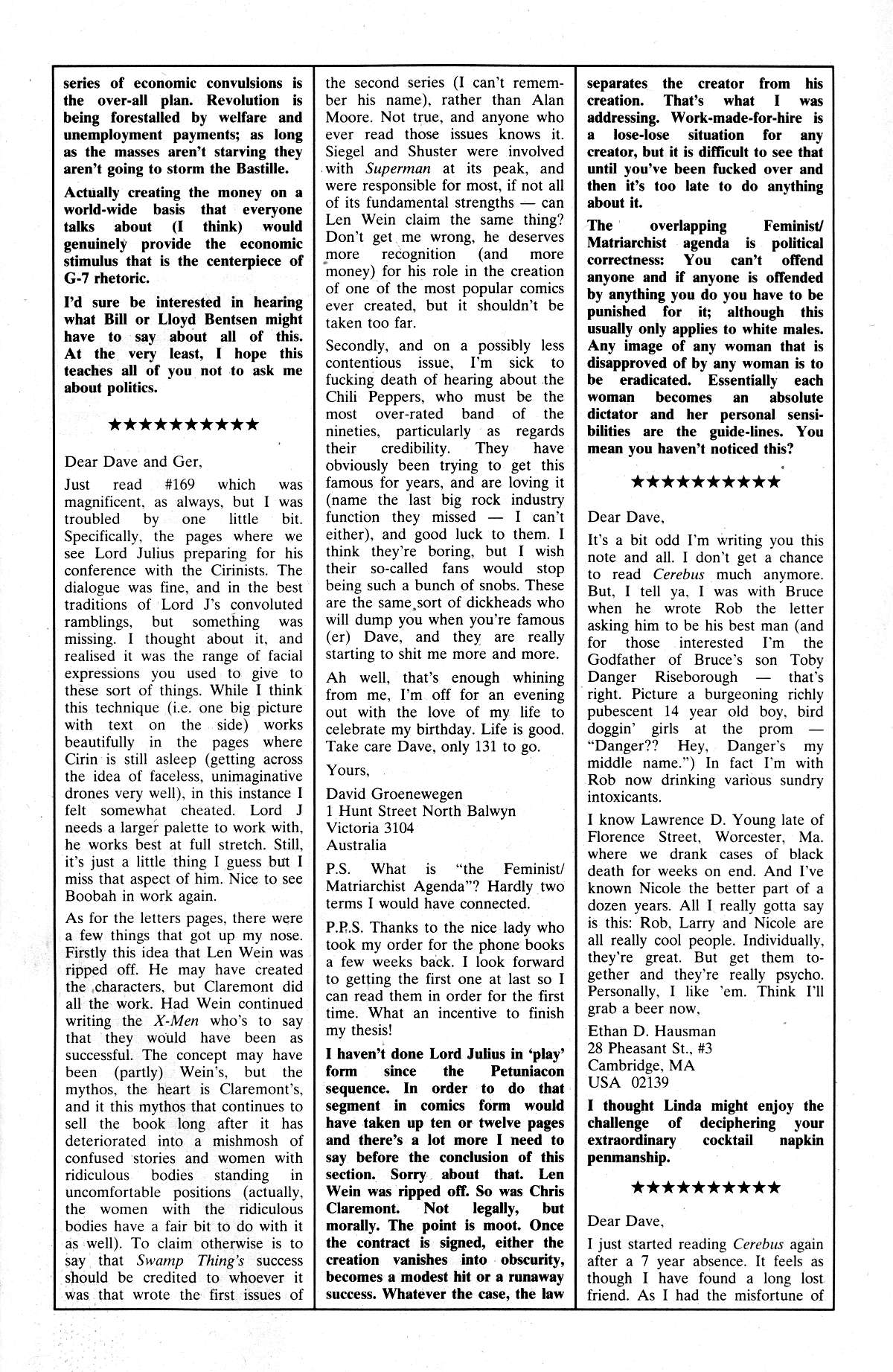 Read online Cerebus comic -  Issue #171 - 29
