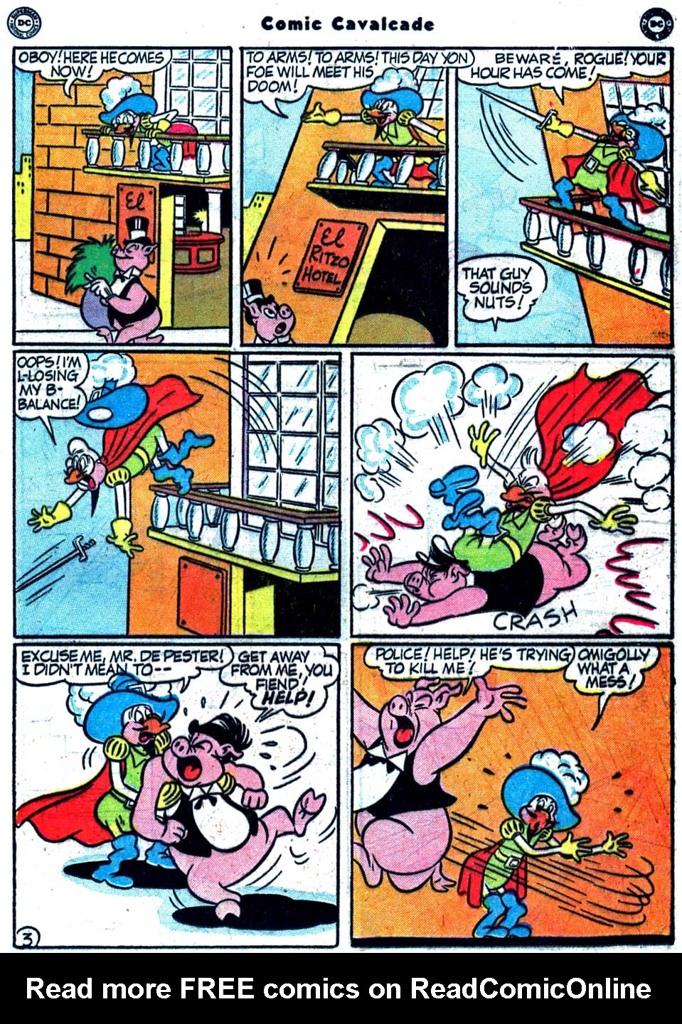 Read online Comic Cavalcade comic -  Issue #44 - 43