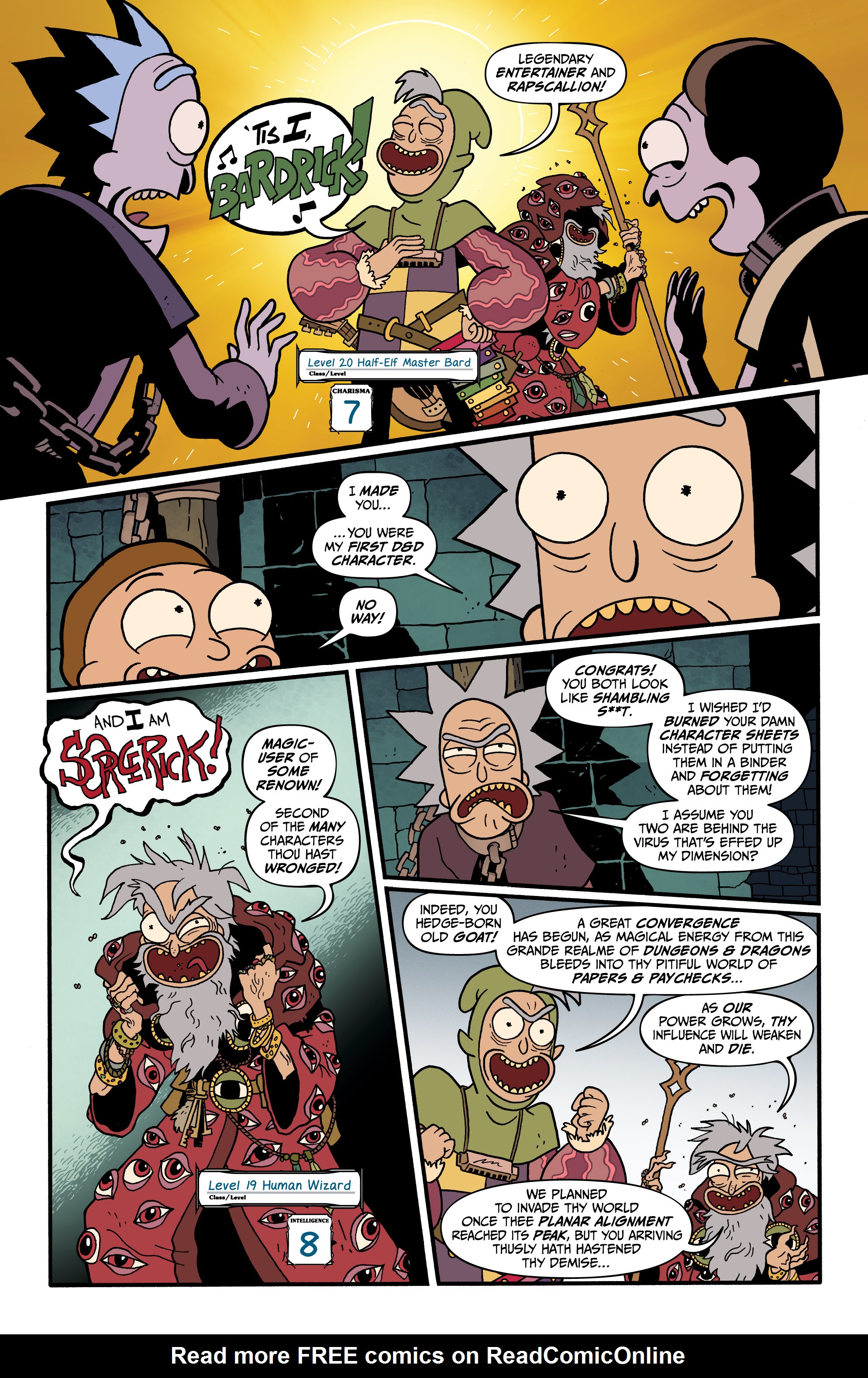 Read online Rick and Morty vs. Dungeons & Dragons II: Painscape comic -  Issue #1 - 18