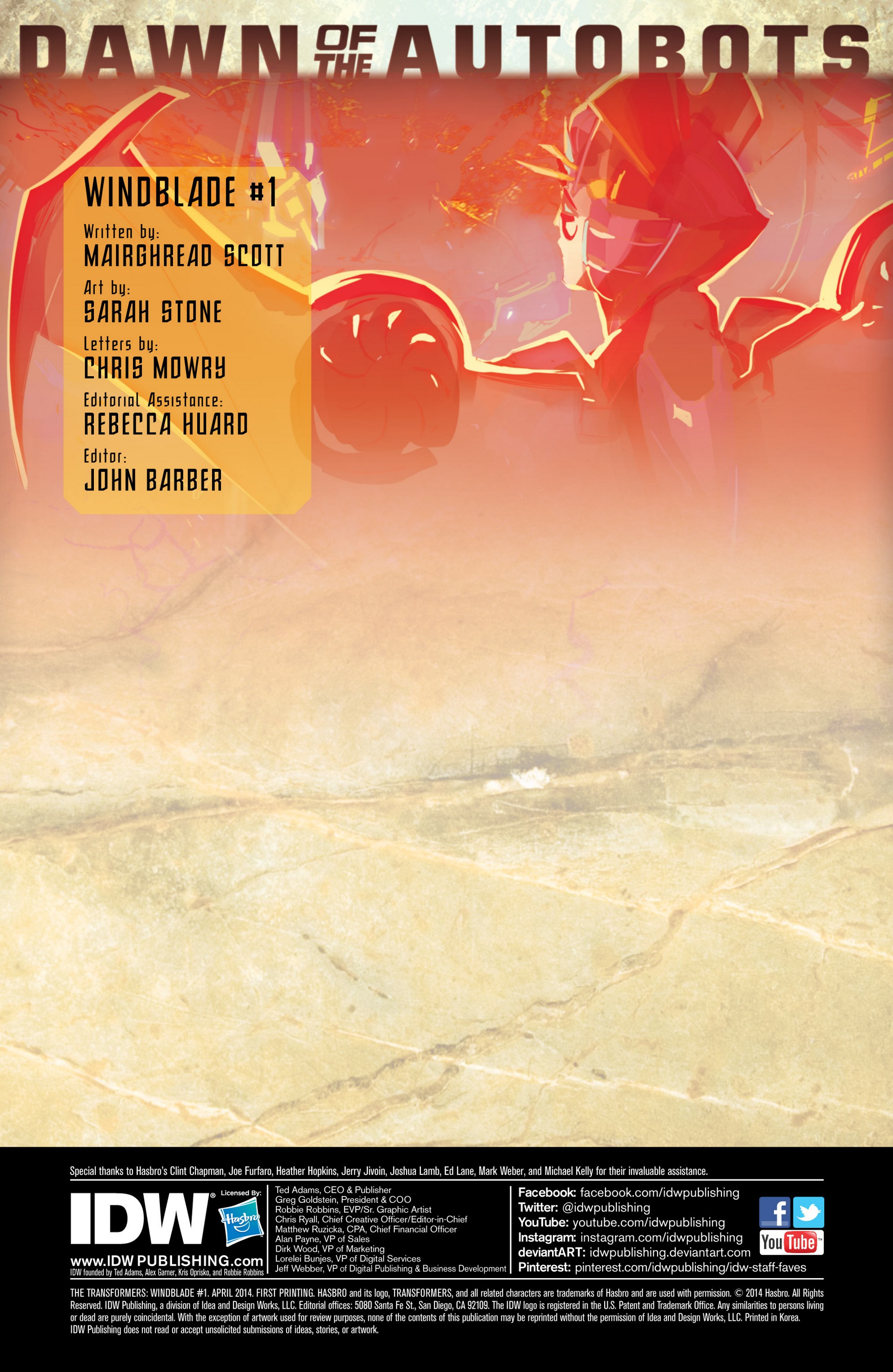Read online The Transformers: Windblade (2014) comic -  Issue #1 - 2