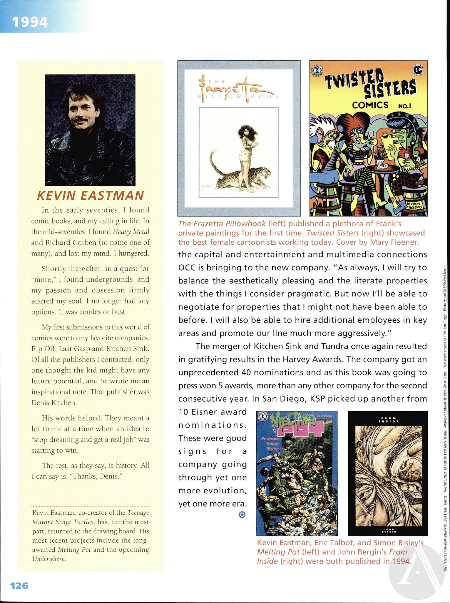 Read online Kitchen Sink Press: The First 25 Years comic -  Issue # TPB - 128