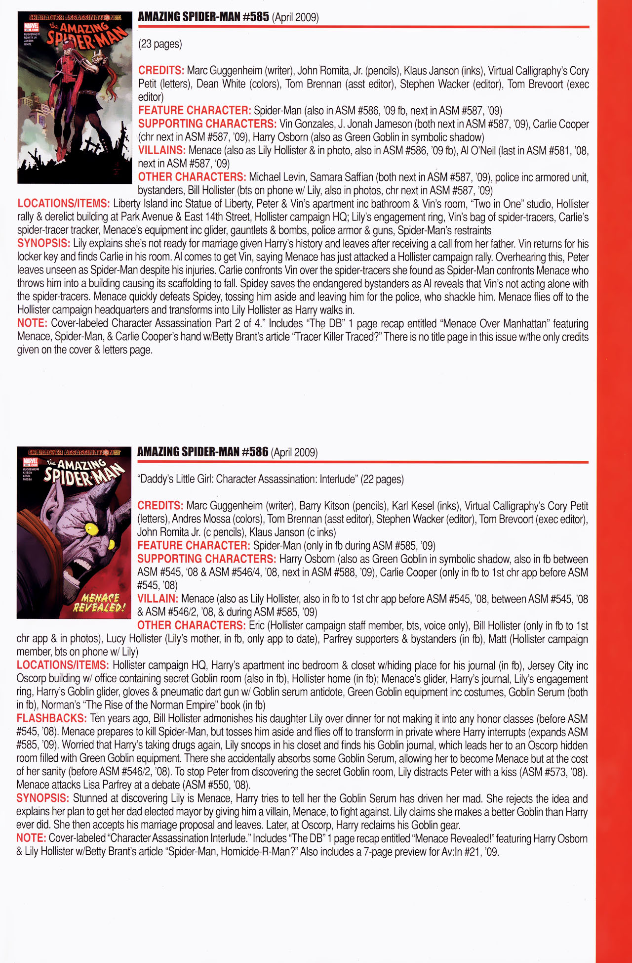 Read online Official Index to the Marvel Universe comic -  Issue #14 - 9