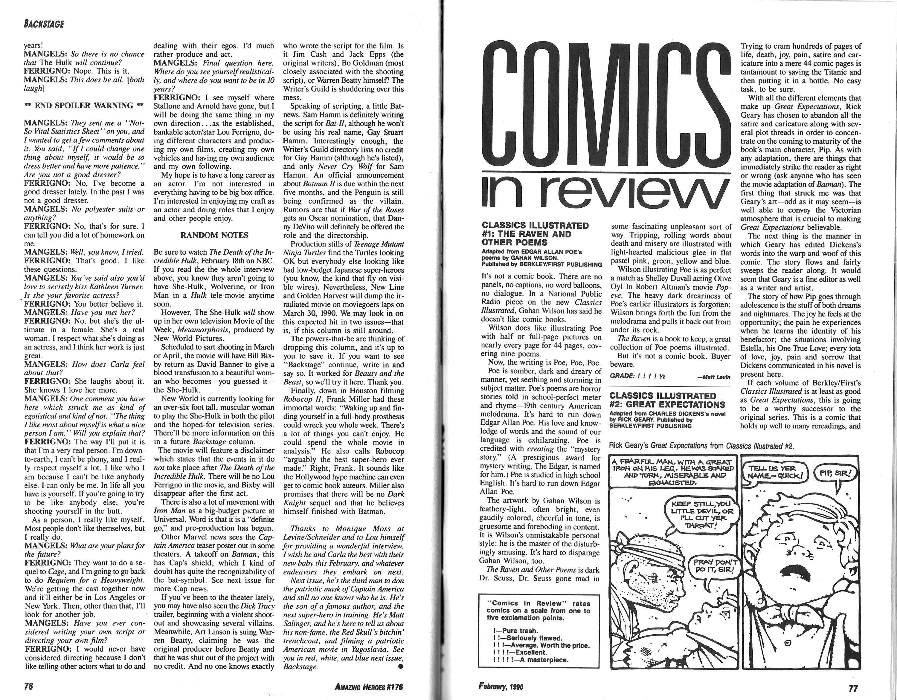 Read online Amazing Heroes comic -  Issue #176 - 39