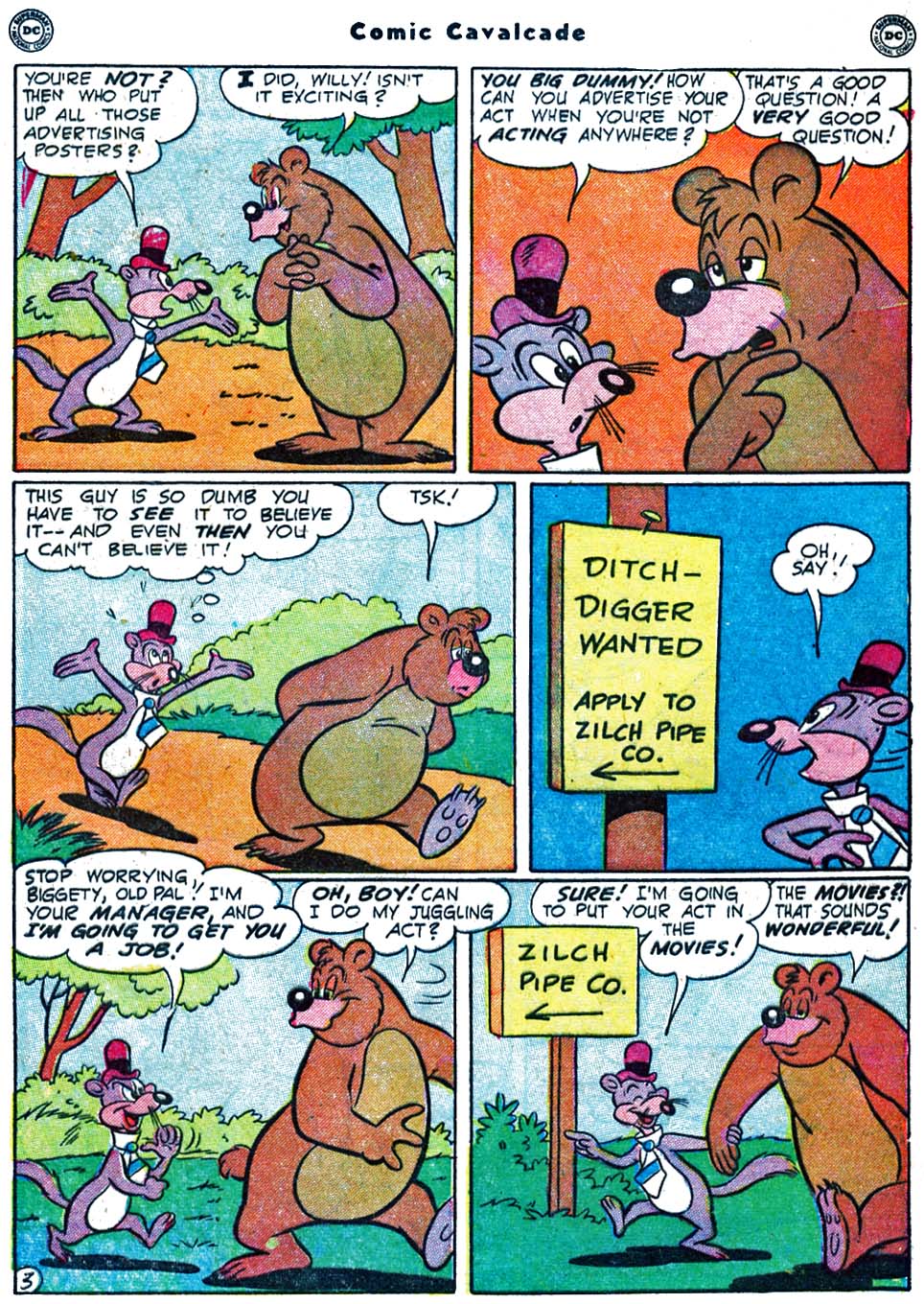 Read online Comic Cavalcade comic -  Issue #40 - 47