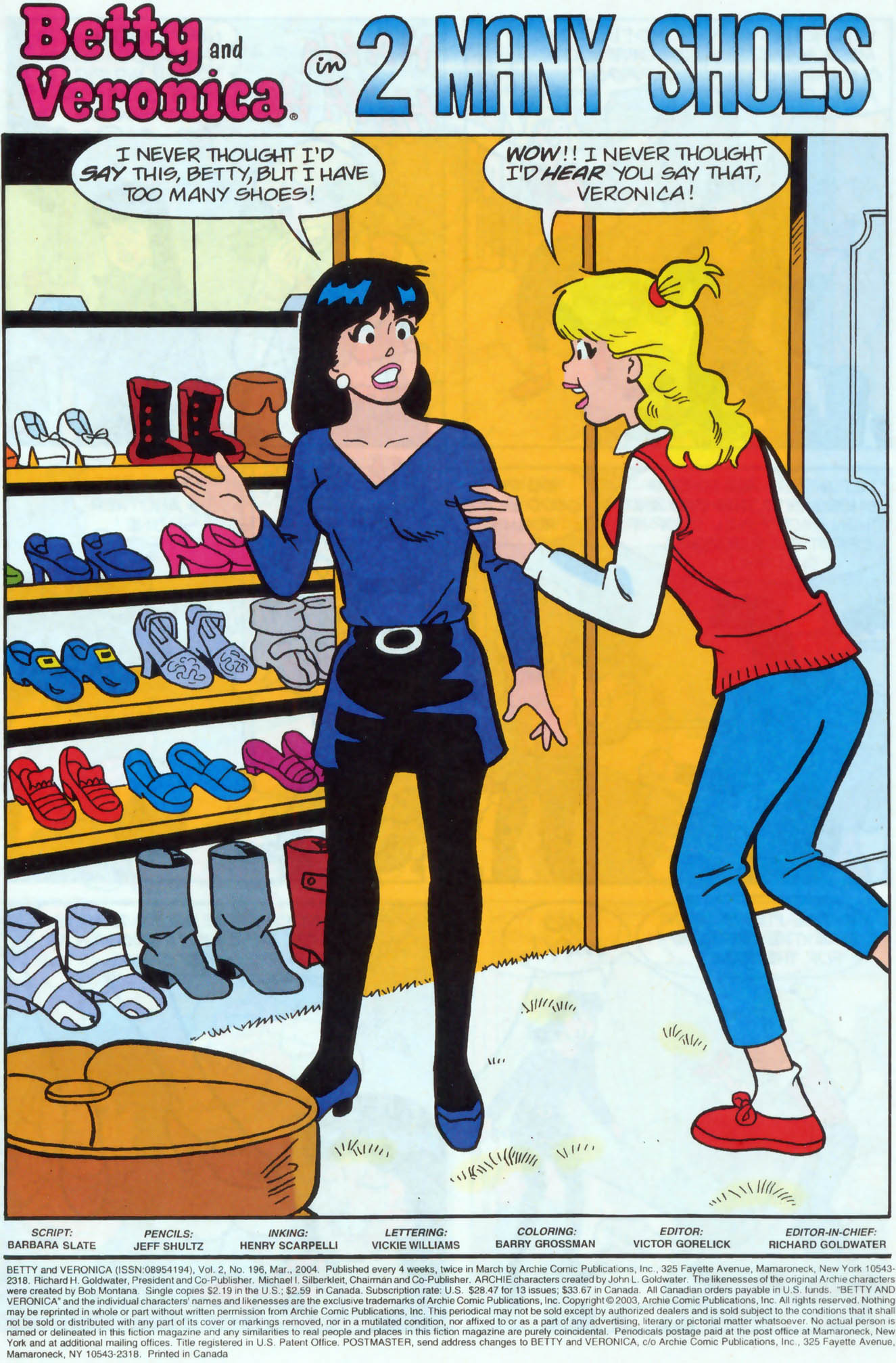 Read online Betty and Veronica (1987) comic -  Issue #196 - 2