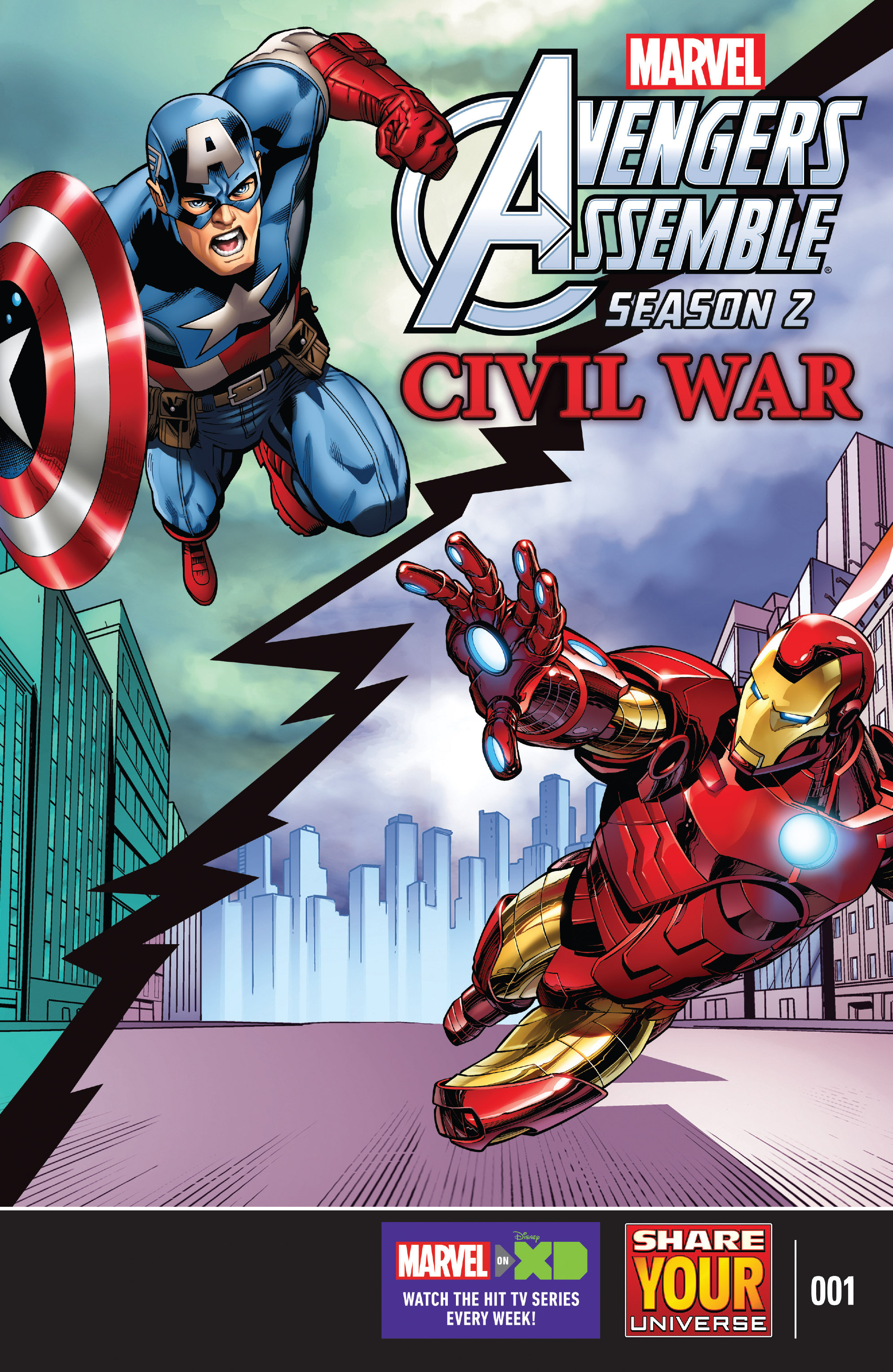 Read online Marvel Universe Avengers Assemble: Civil War comic -  Issue #1 - 1
