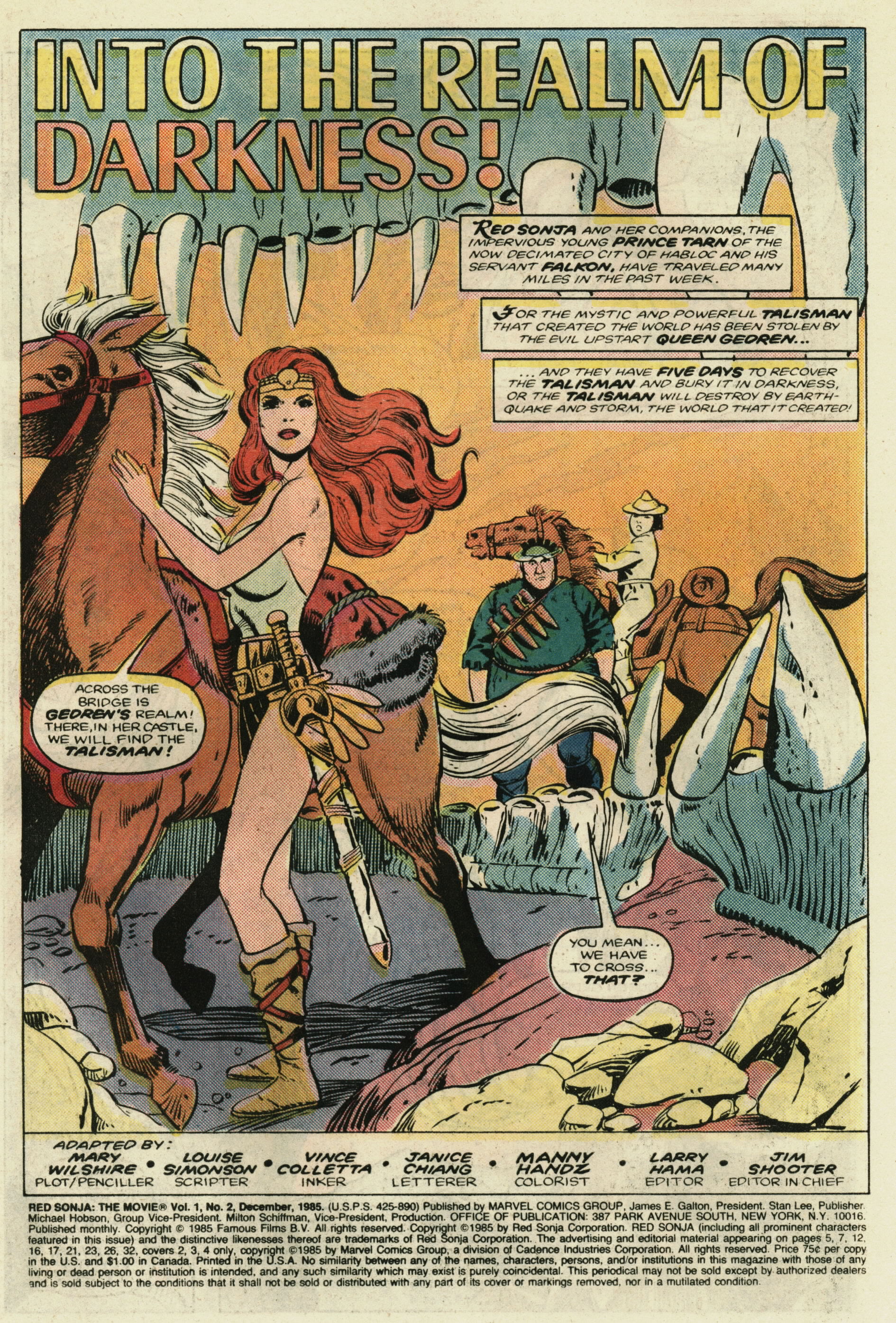 Read online Red Sonja: The Movie comic -  Issue #2 - 2