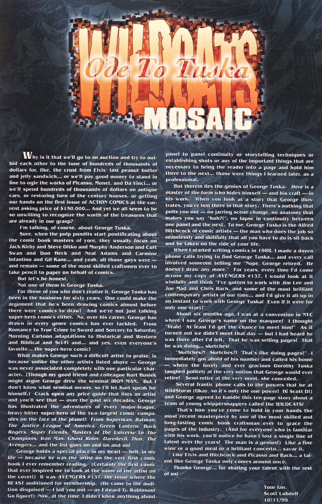 Read online WildCats: Mosaic comic -  Issue # Full - 36