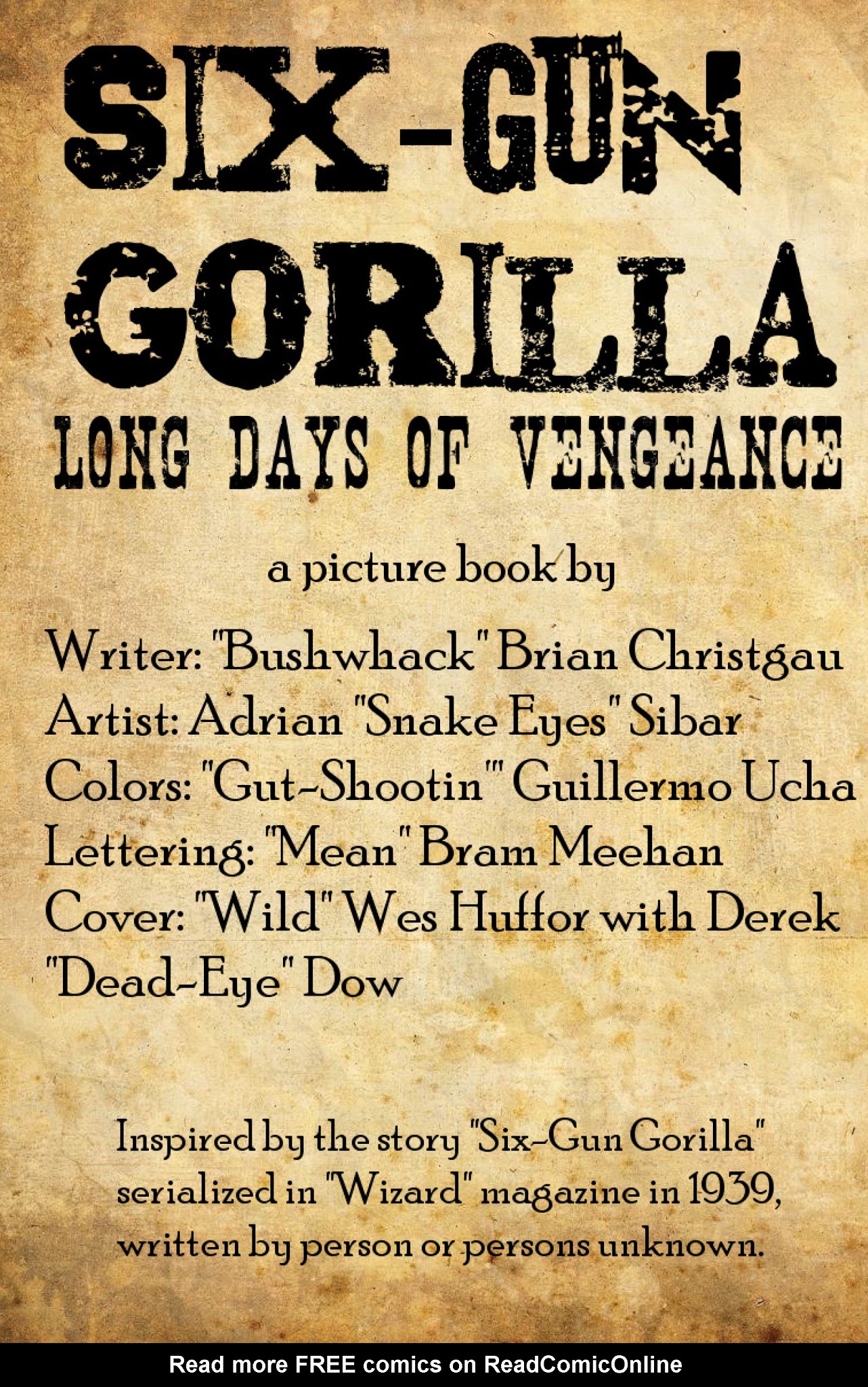 Read online Six-Gun Gorilla: Long Days of Vengeance comic -  Issue #3 - 2