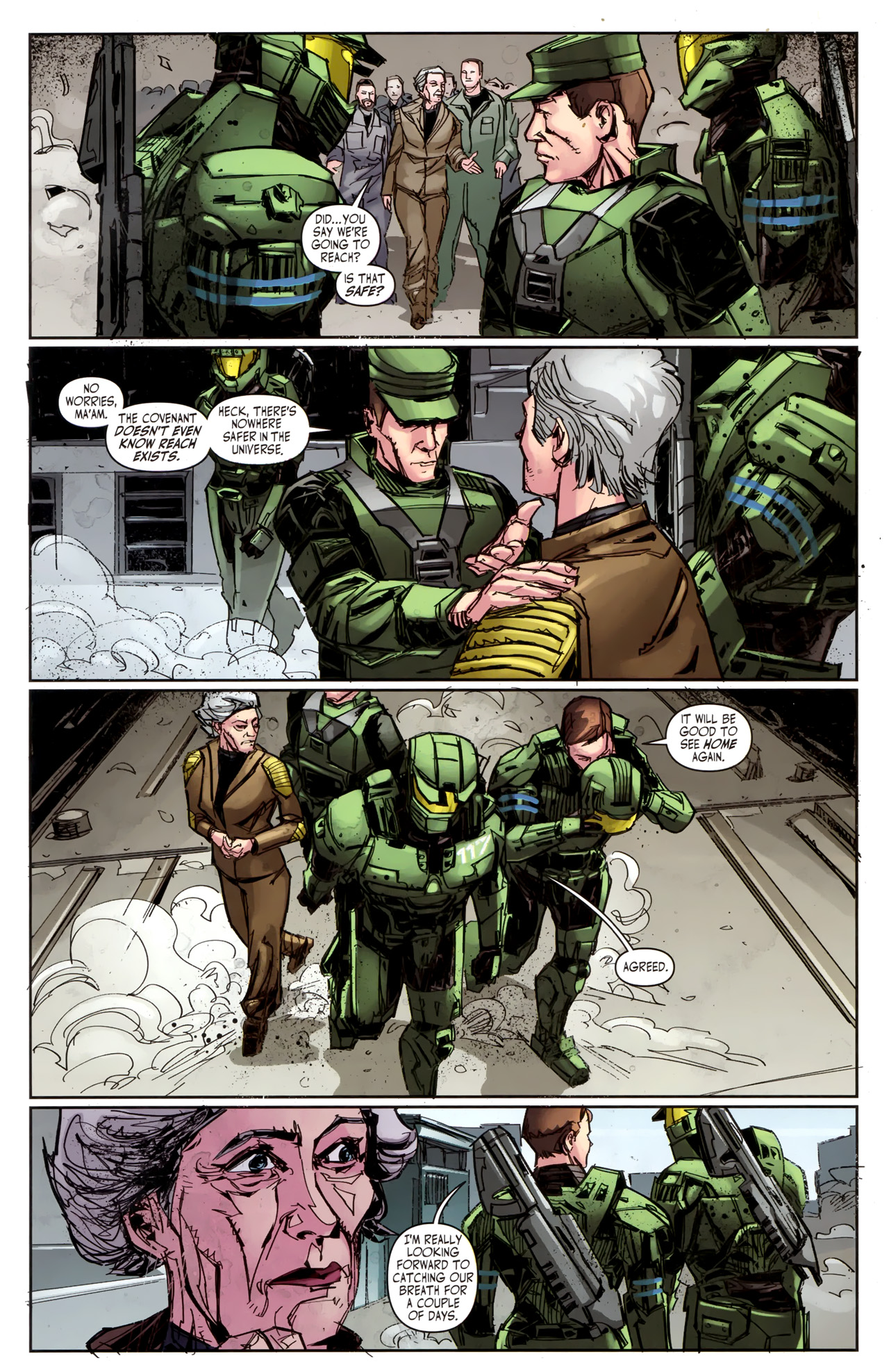 Read online Halo: Fall Of Reach - Covenant comic -  Issue #4 - 21