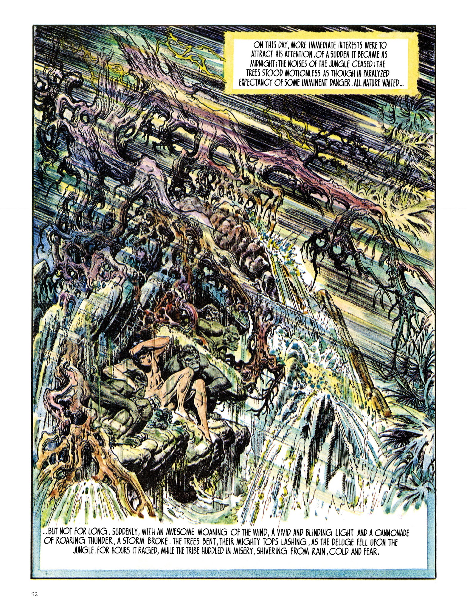 Read online Edgar Rice Burroughs' Tarzan: Burne Hogarth's Lord of the Jungle comic -  Issue # TPB - 92