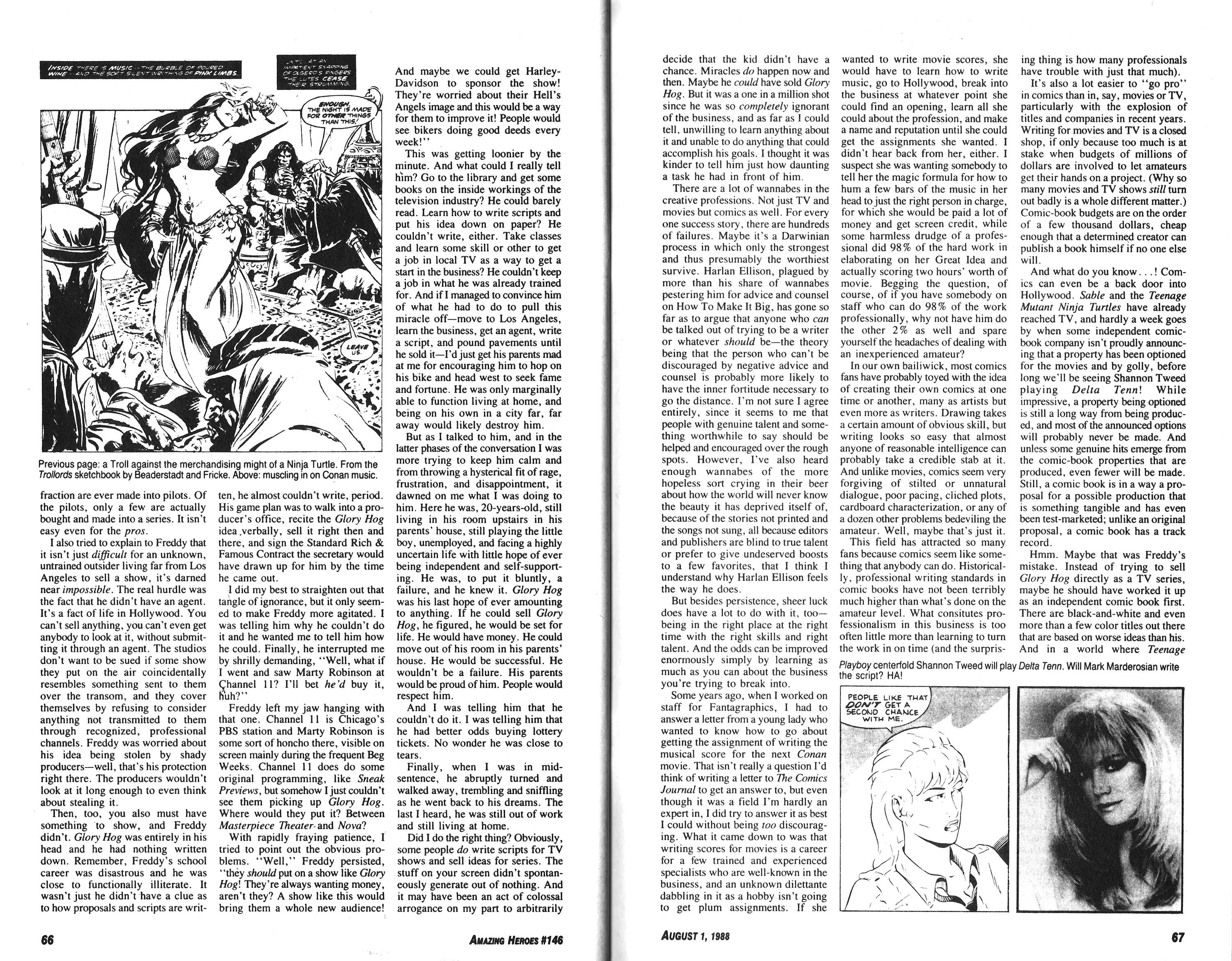 Read online Amazing Heroes comic -  Issue #146 - 34
