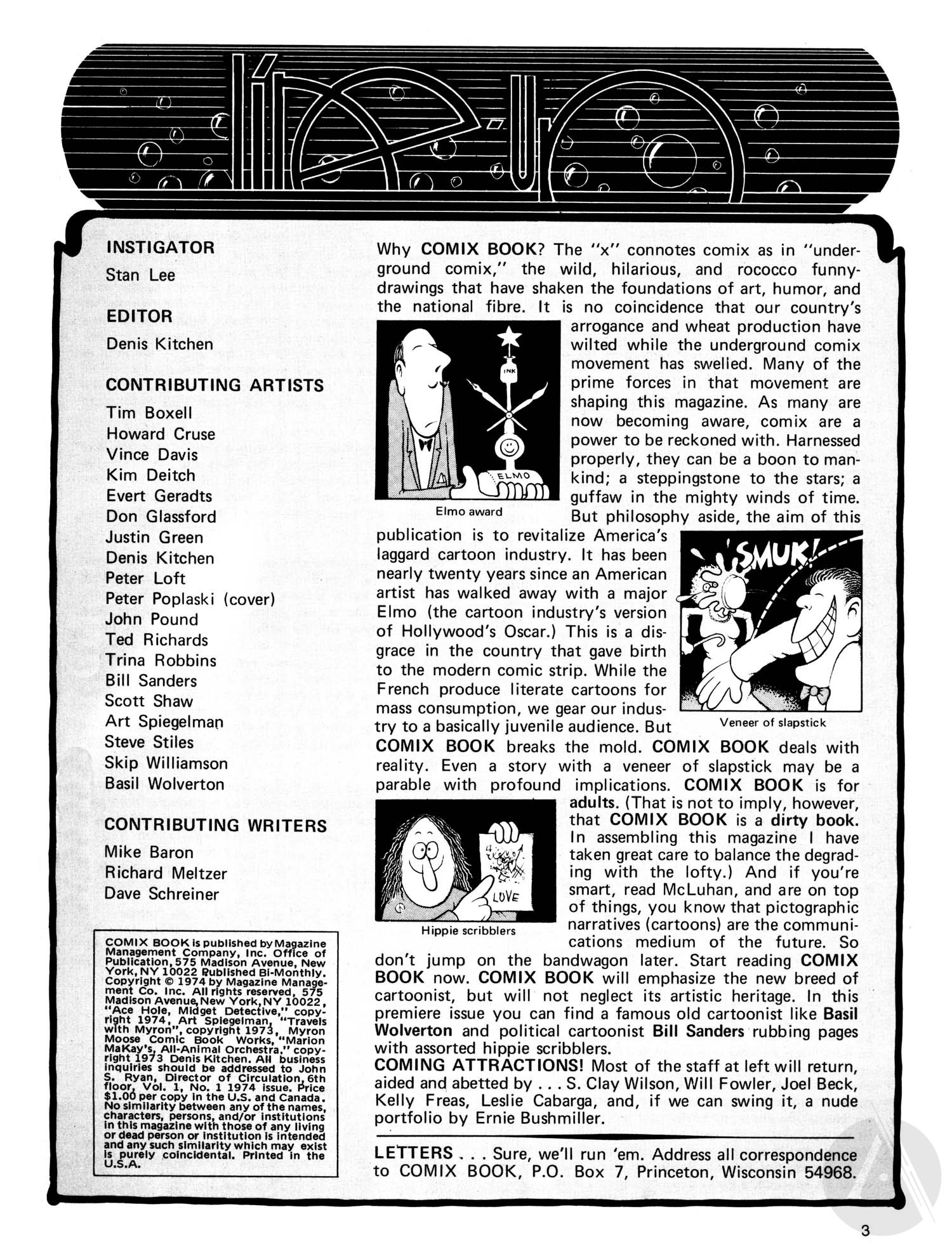 Read online Comix Book comic -  Issue #1 - 3