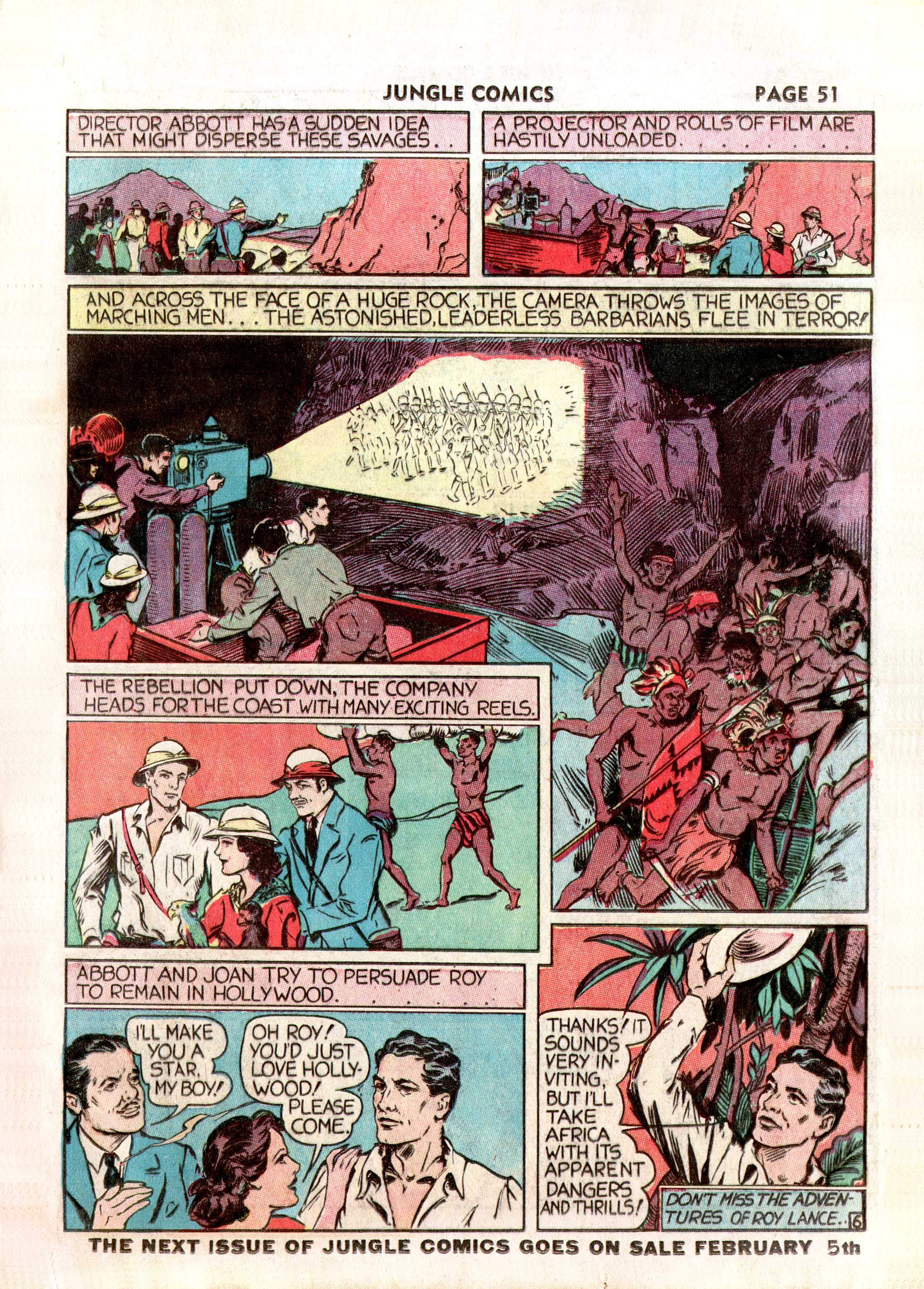 Read online Jungle Comics comic -  Issue #2 - 53