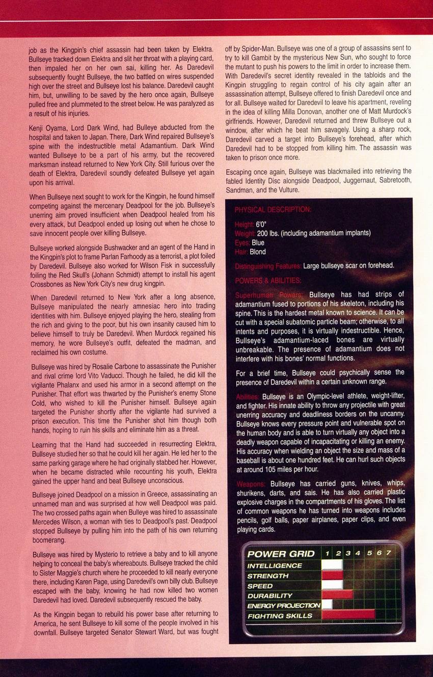 Official Handbook of the Marvel Universe: Daredevil 2004 issue Full - Page 8