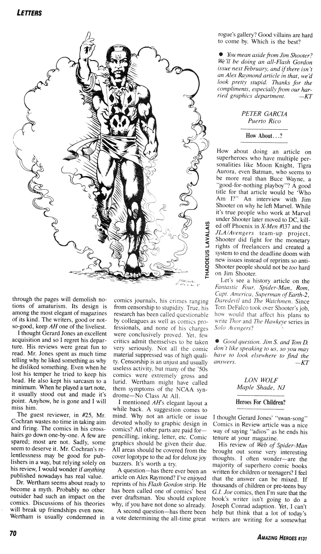 Read online Amazing Heroes comic -  Issue #131 - 70
