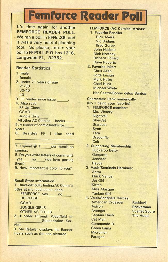 Read online Femforce comic -  Issue #63 - 31