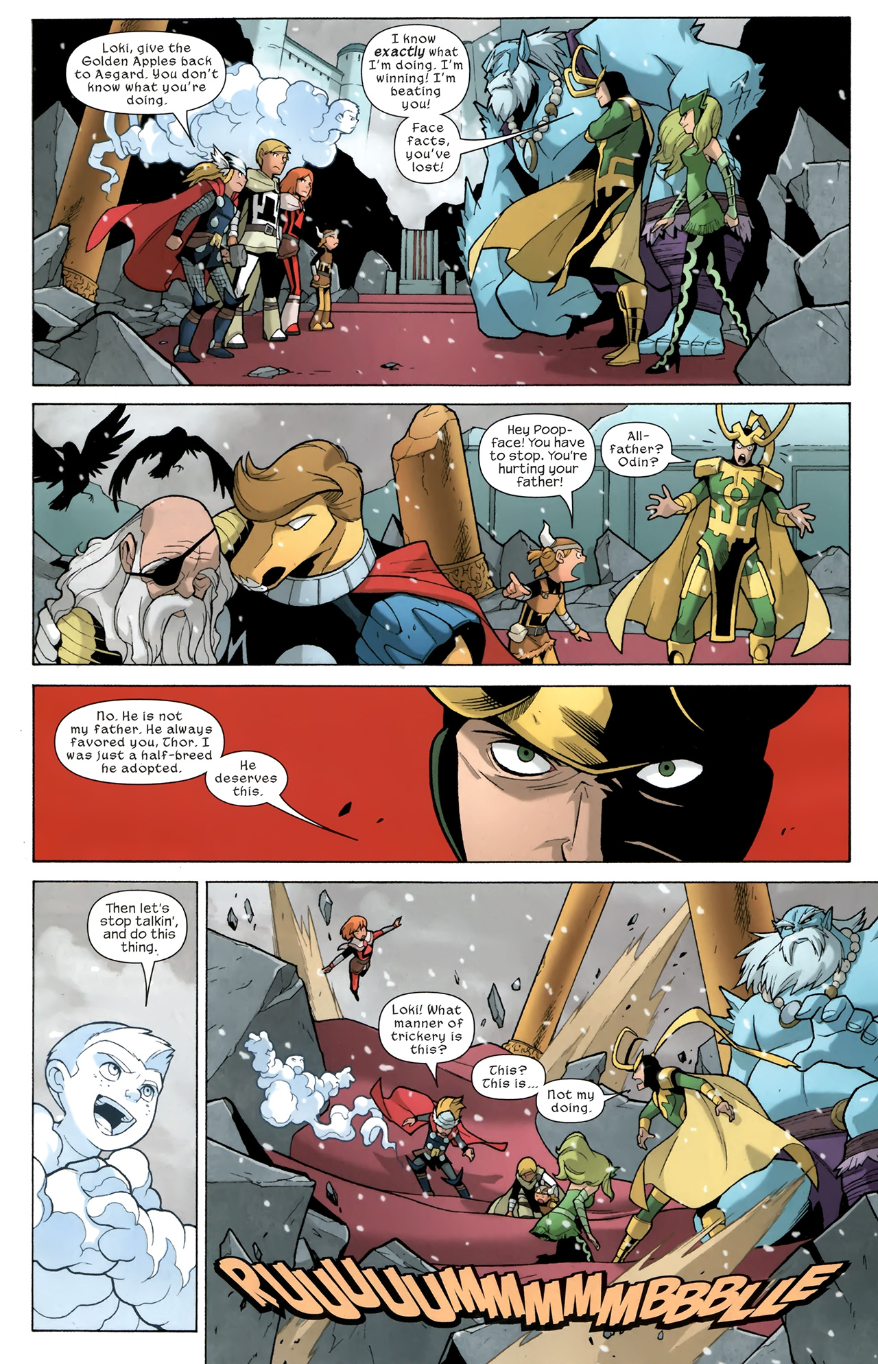 Read online Thor and the Warriors Four comic -  Issue #4 - 10