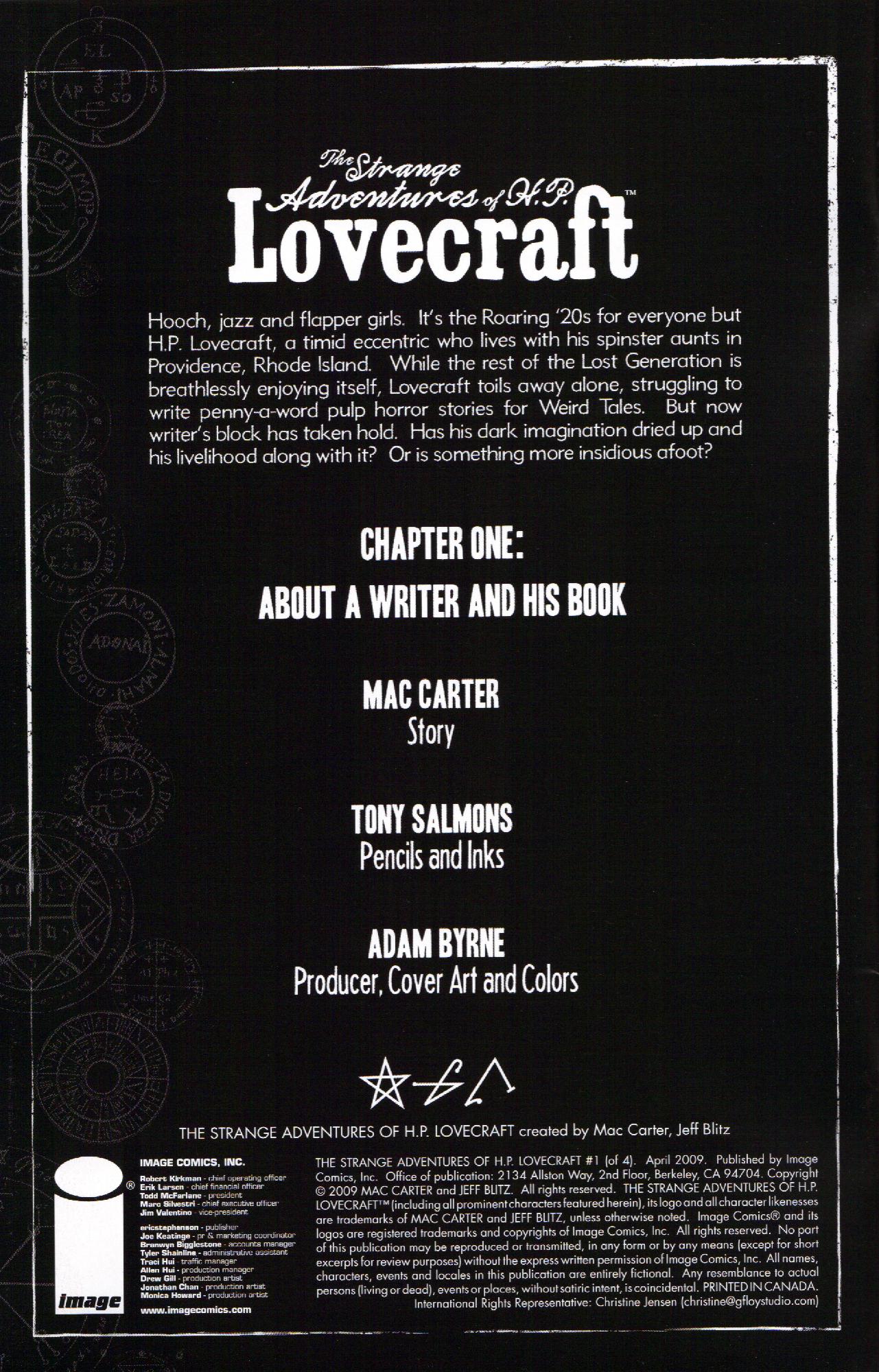 Read online The Strange Adventures of H.P. Lovecraft comic -  Issue #1 - 2