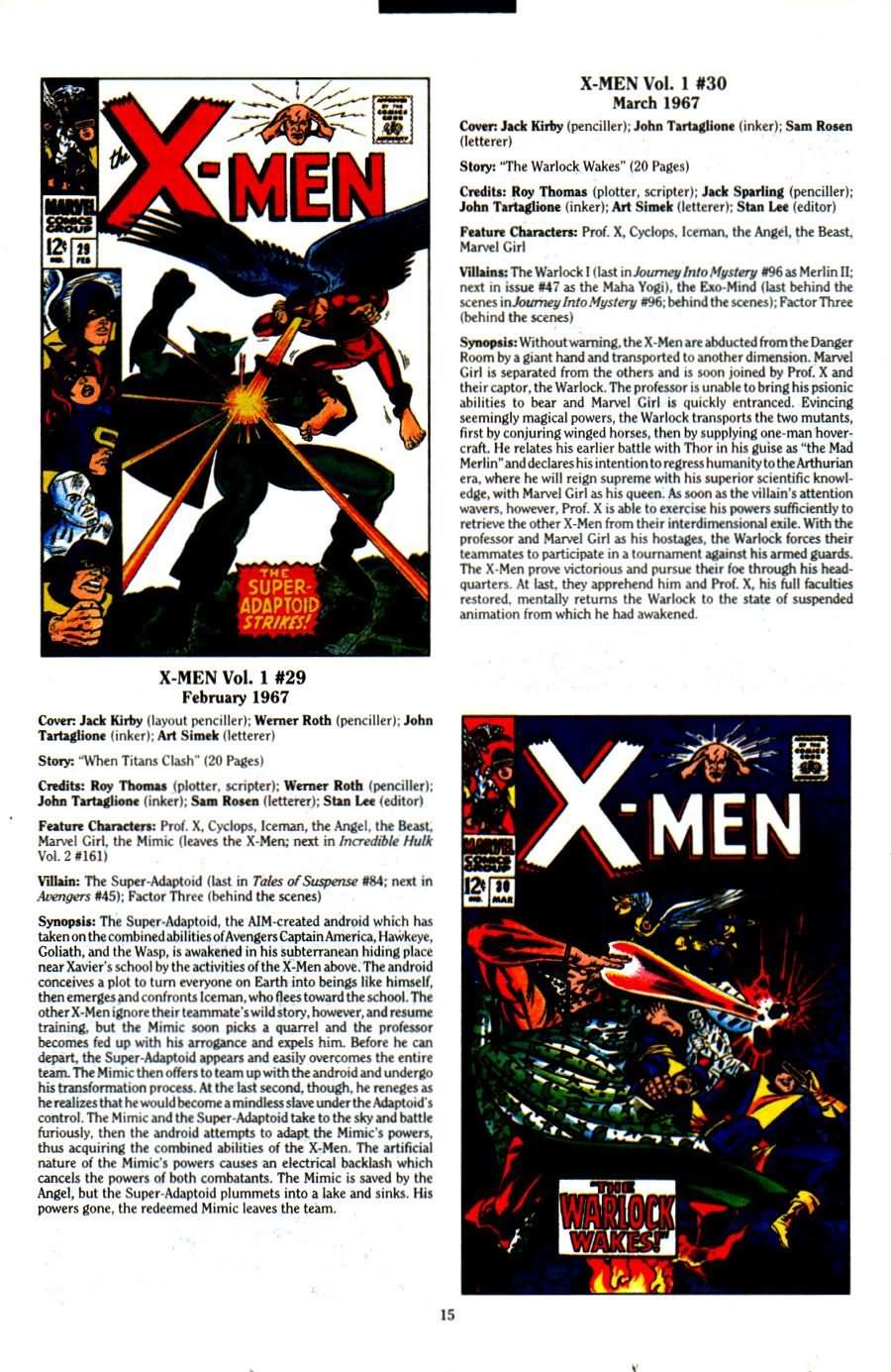 Read online The Official Marvel Index To The X-Men (1994) comic -  Issue #1 - 17