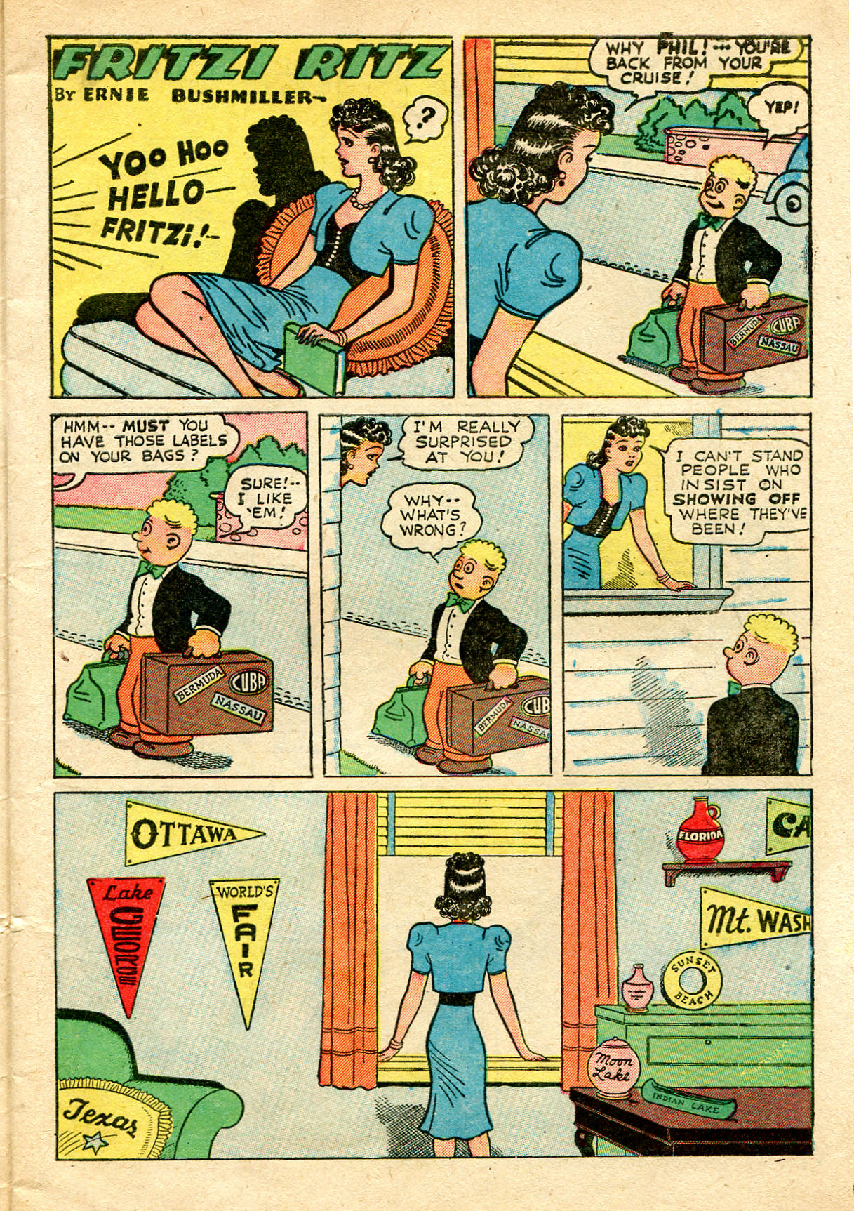 Read online Fritzi Ritz (1948) comic -  Issue #7 - 7