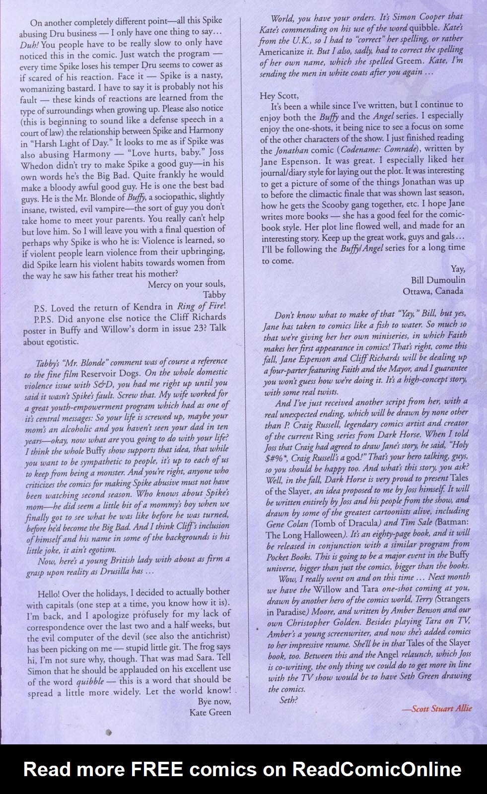 Read online Buffy the Vampire Slayer (1998) comic -  Issue #31 - 26