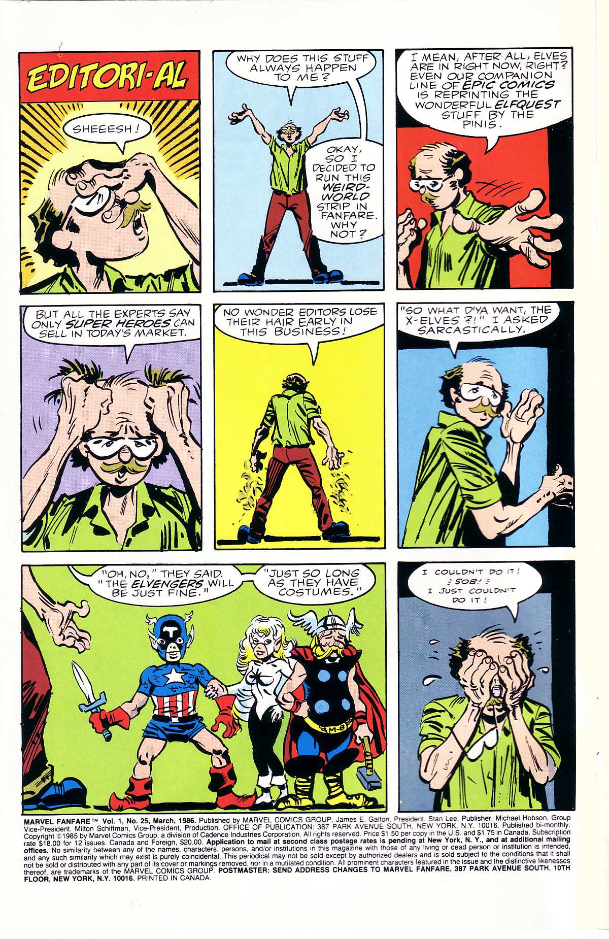 Read online Marvel Fanfare (1982) comic -  Issue #25 - 2