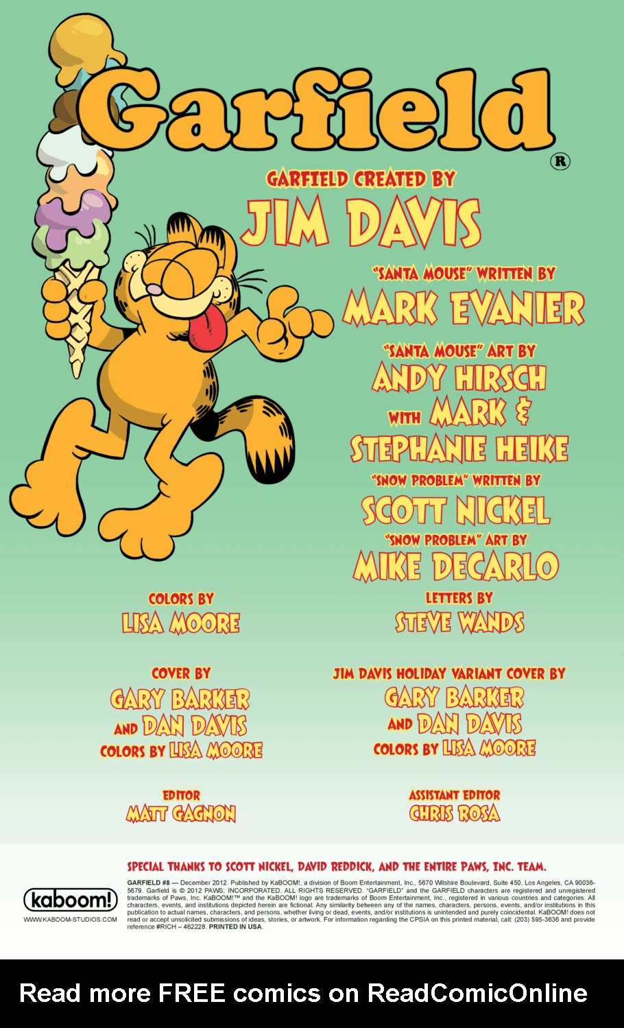 Read online Garfield comic -  Issue #8 - 2