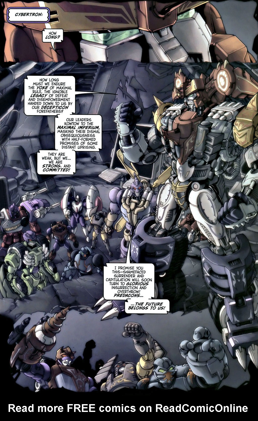 Read online Transformers, Beast Wars The Gathering comic Issue 1