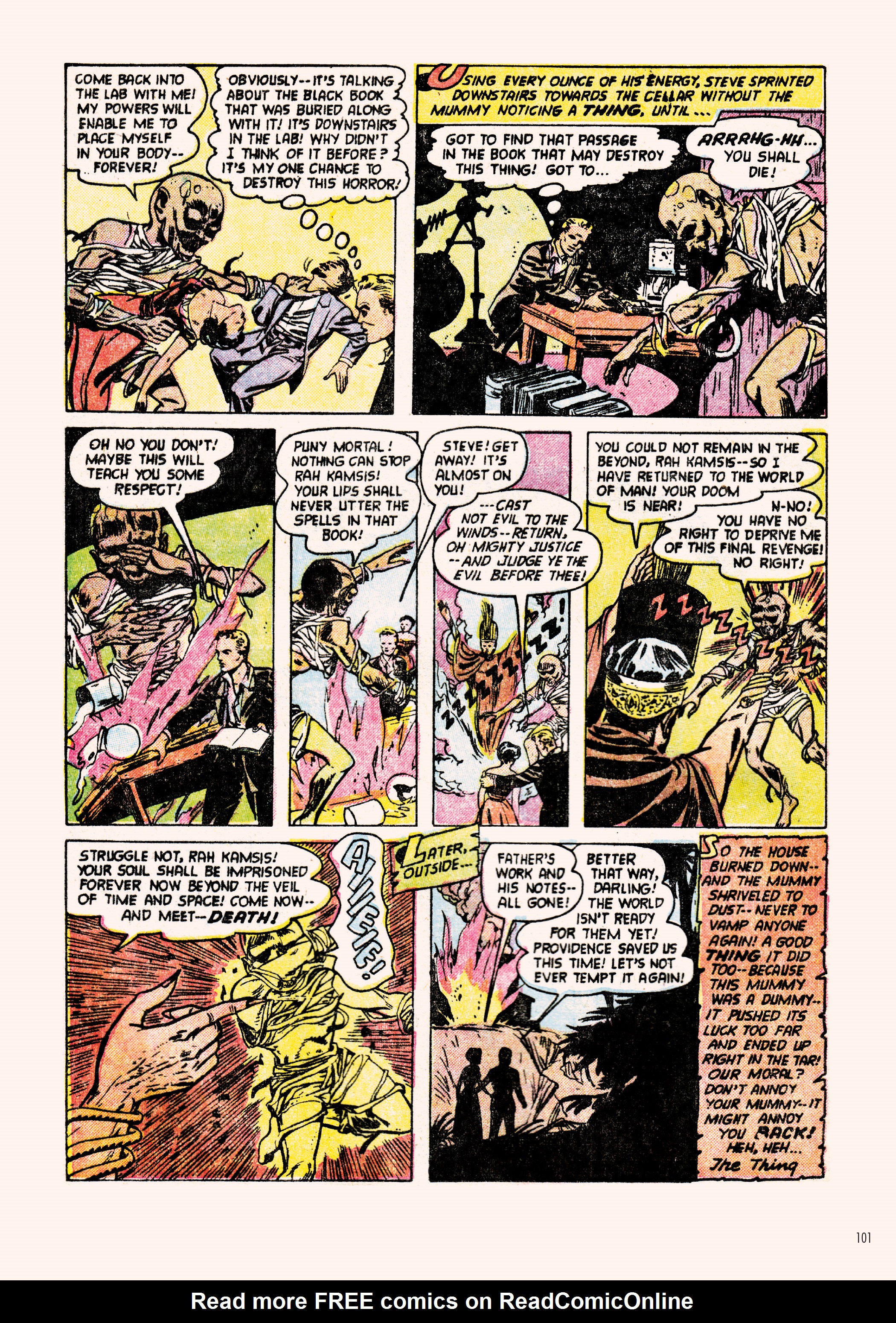 Read online Classic Monsters of Pre-Code Horror Comics: Mummies comic -  Issue # TPB - 101