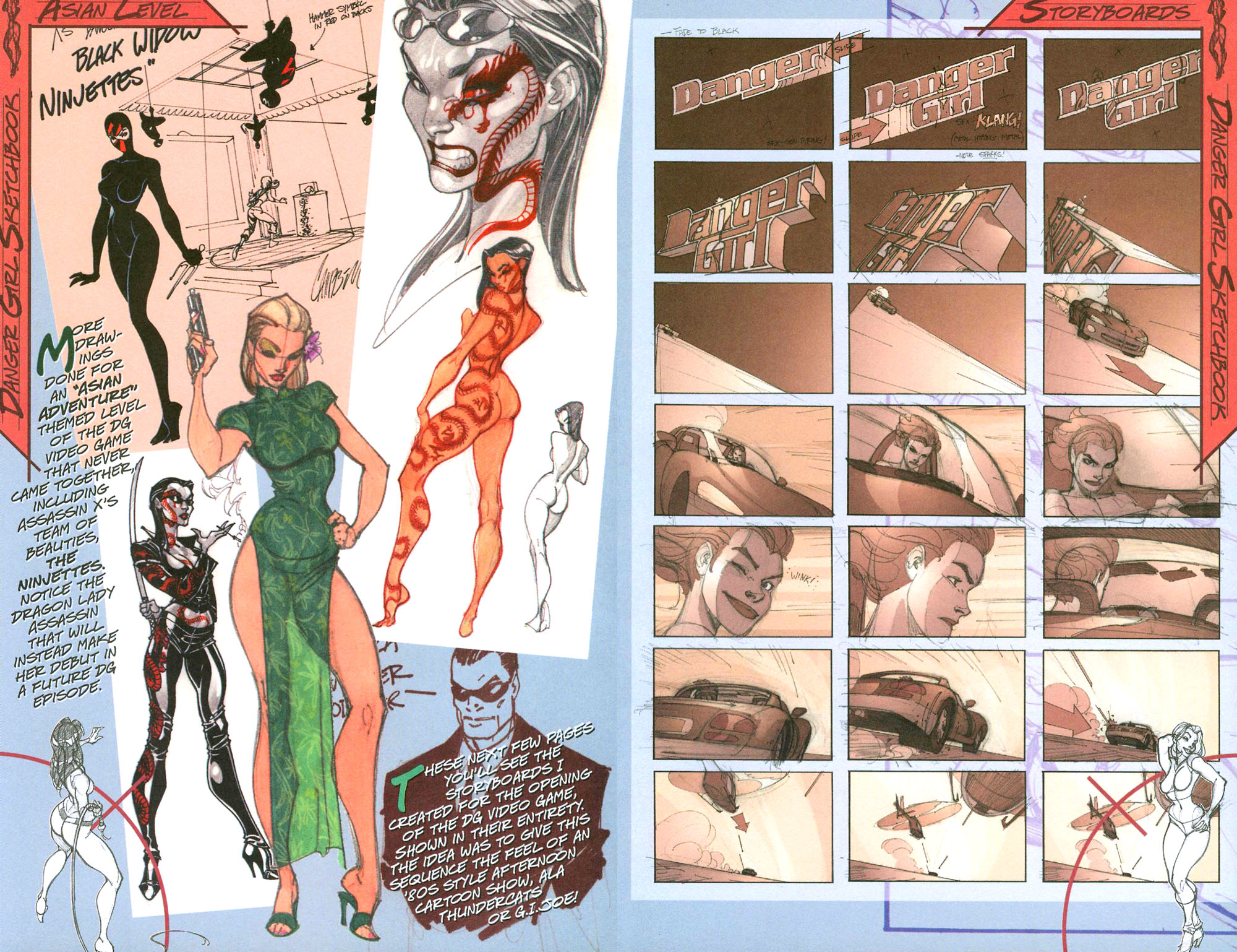 Read online J. Scott Campbell's Danger Girl Sketchbook comic -  Issue # Full - 24