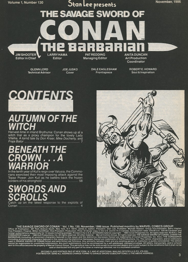 Read online The Savage Sword Of Conan comic -  Issue #130 - 3