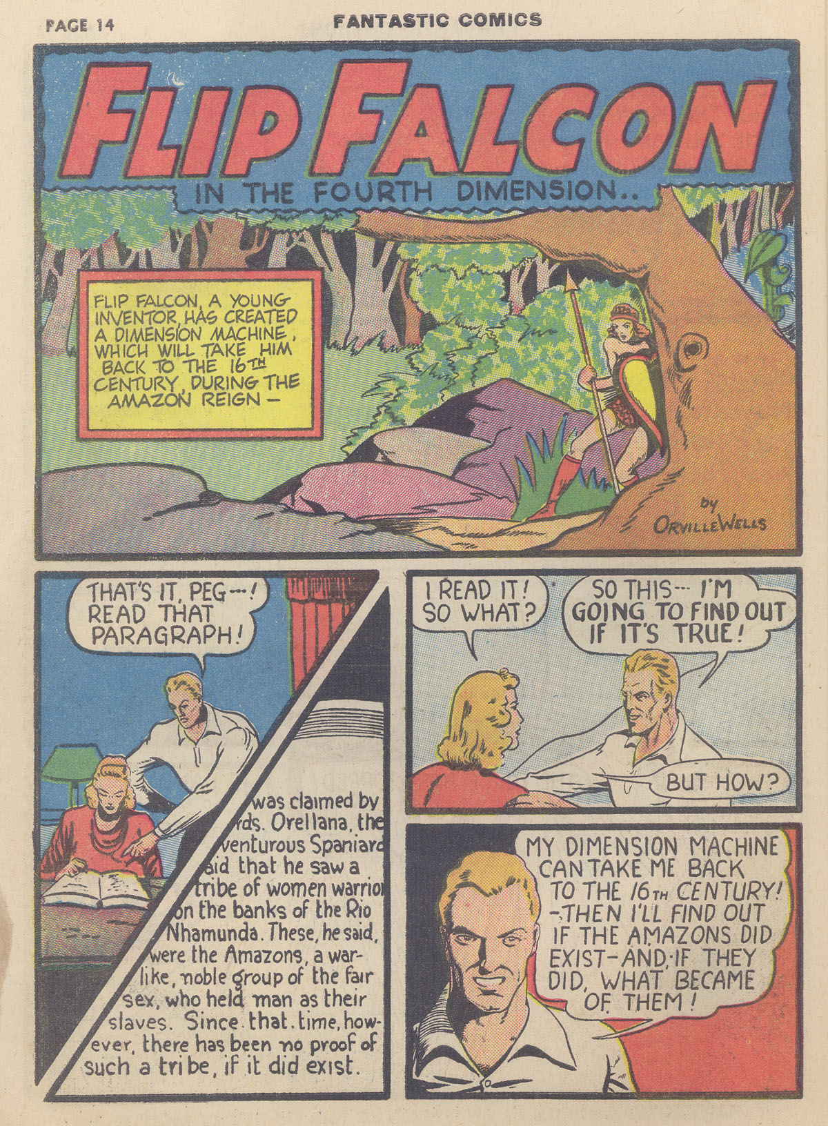 Read online Fantastic Comics comic -  Issue #9 - 16