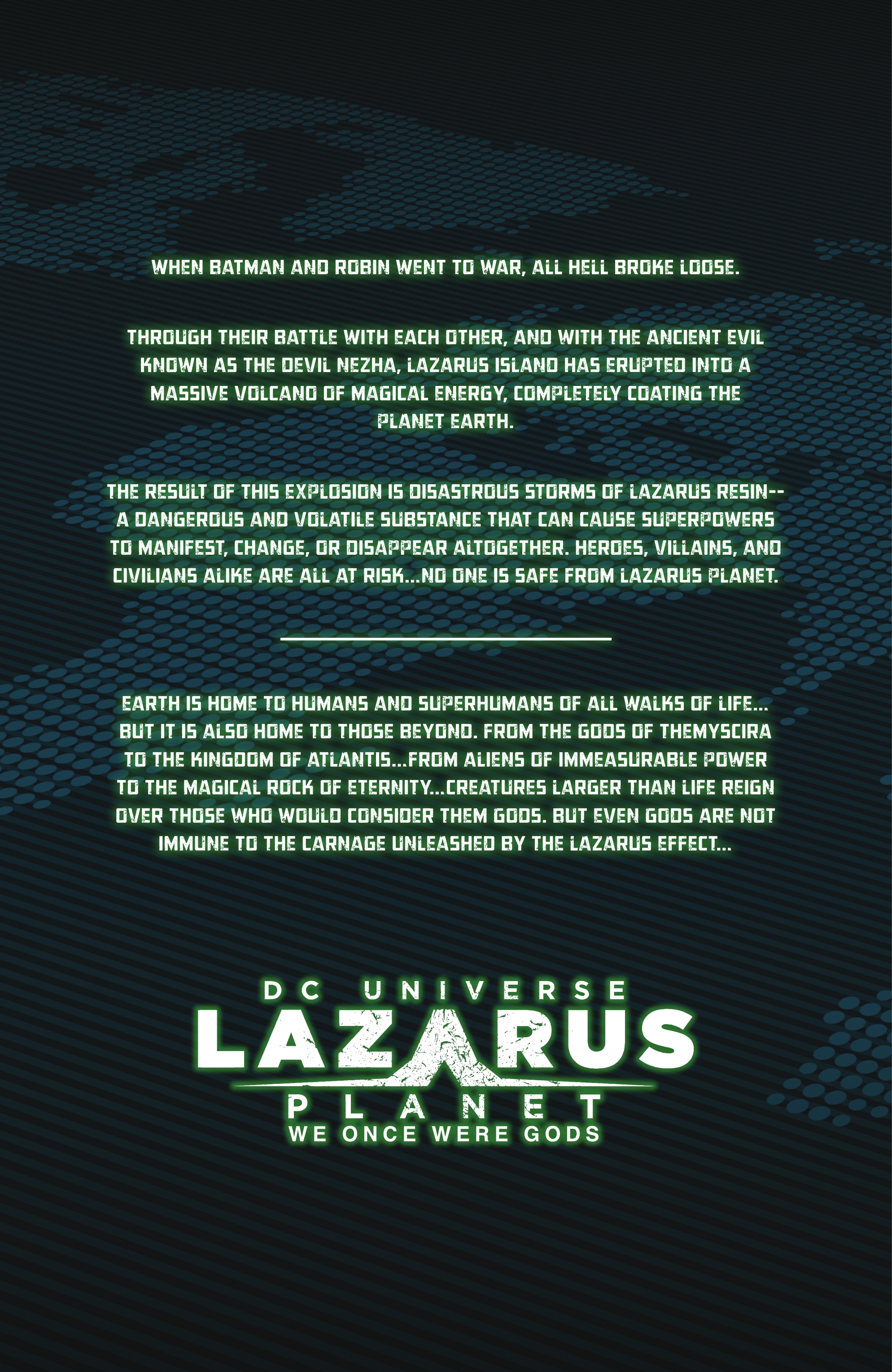 Read online Lazarus Planet: We Once Were Gods comic -  Issue # Full - 4