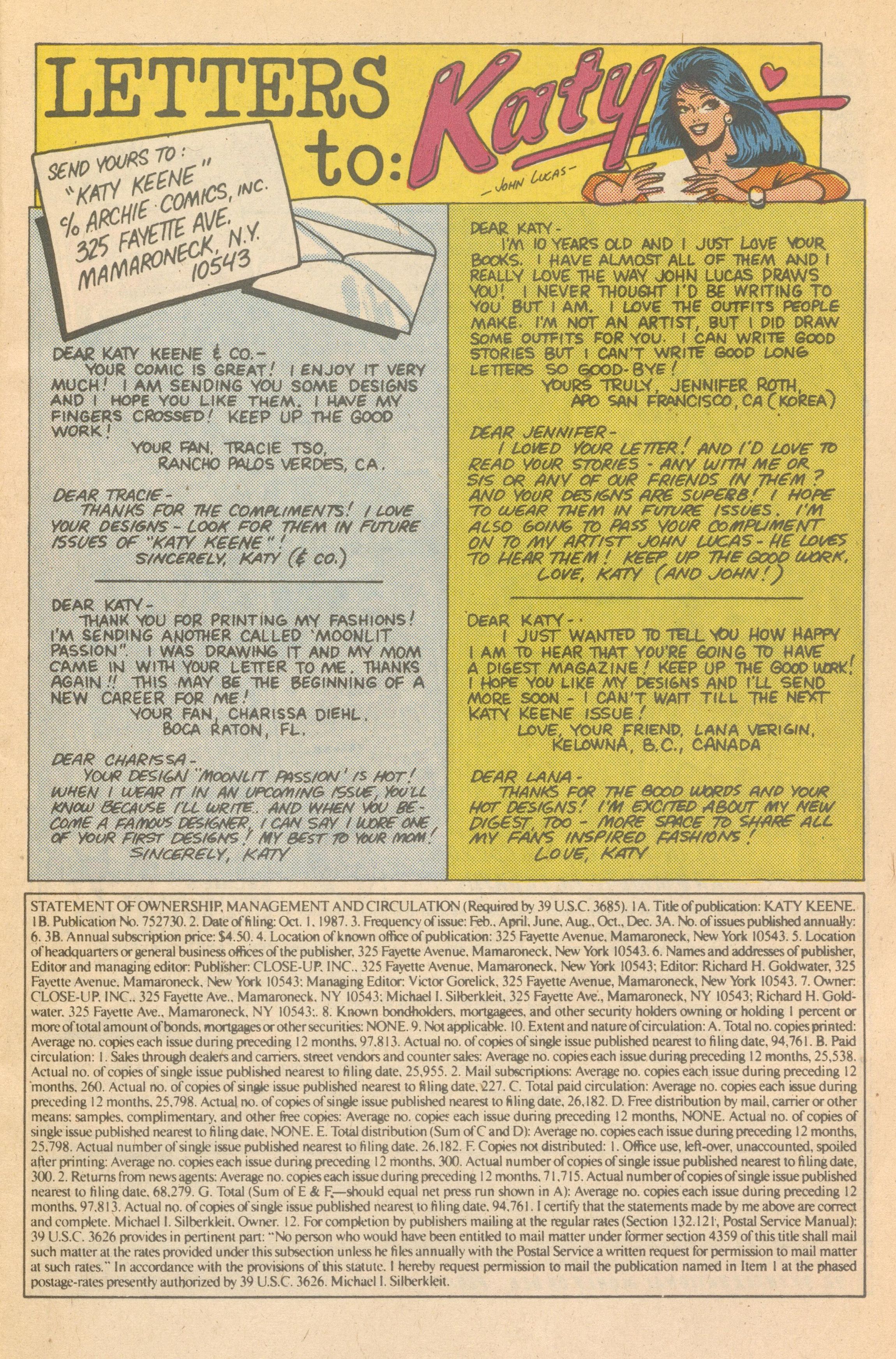 Read online Katy Keene (1983) comic -  Issue #26 - 11