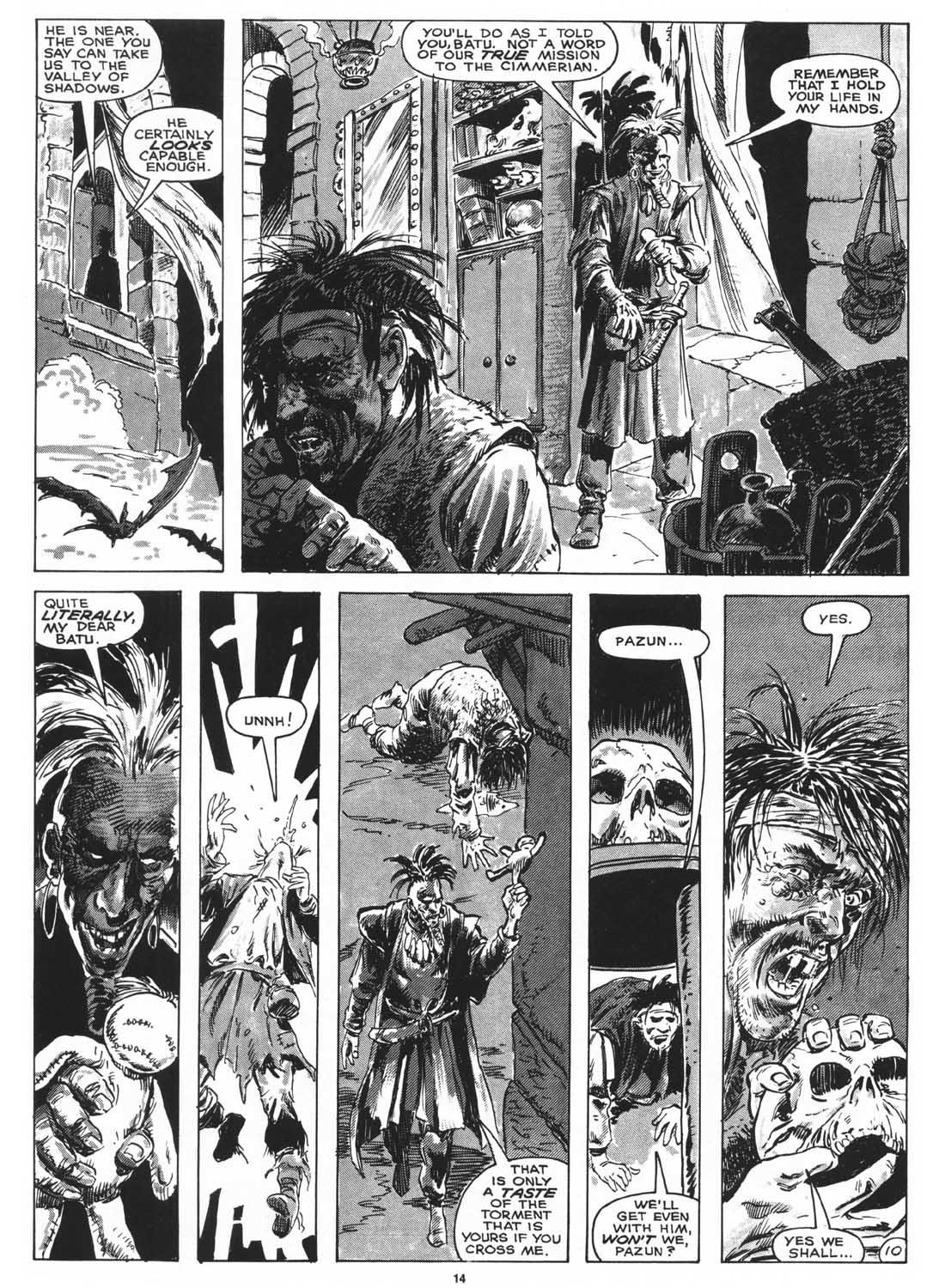 Read online The Savage Sword Of Conan comic -  Issue #161 - 16