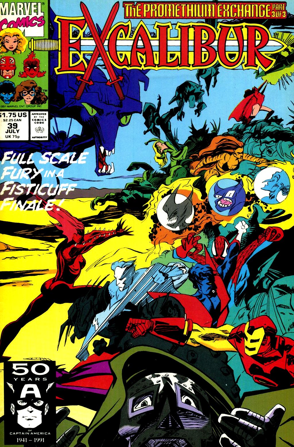 Read online Excalibur (1988) comic -  Issue #39 - 1