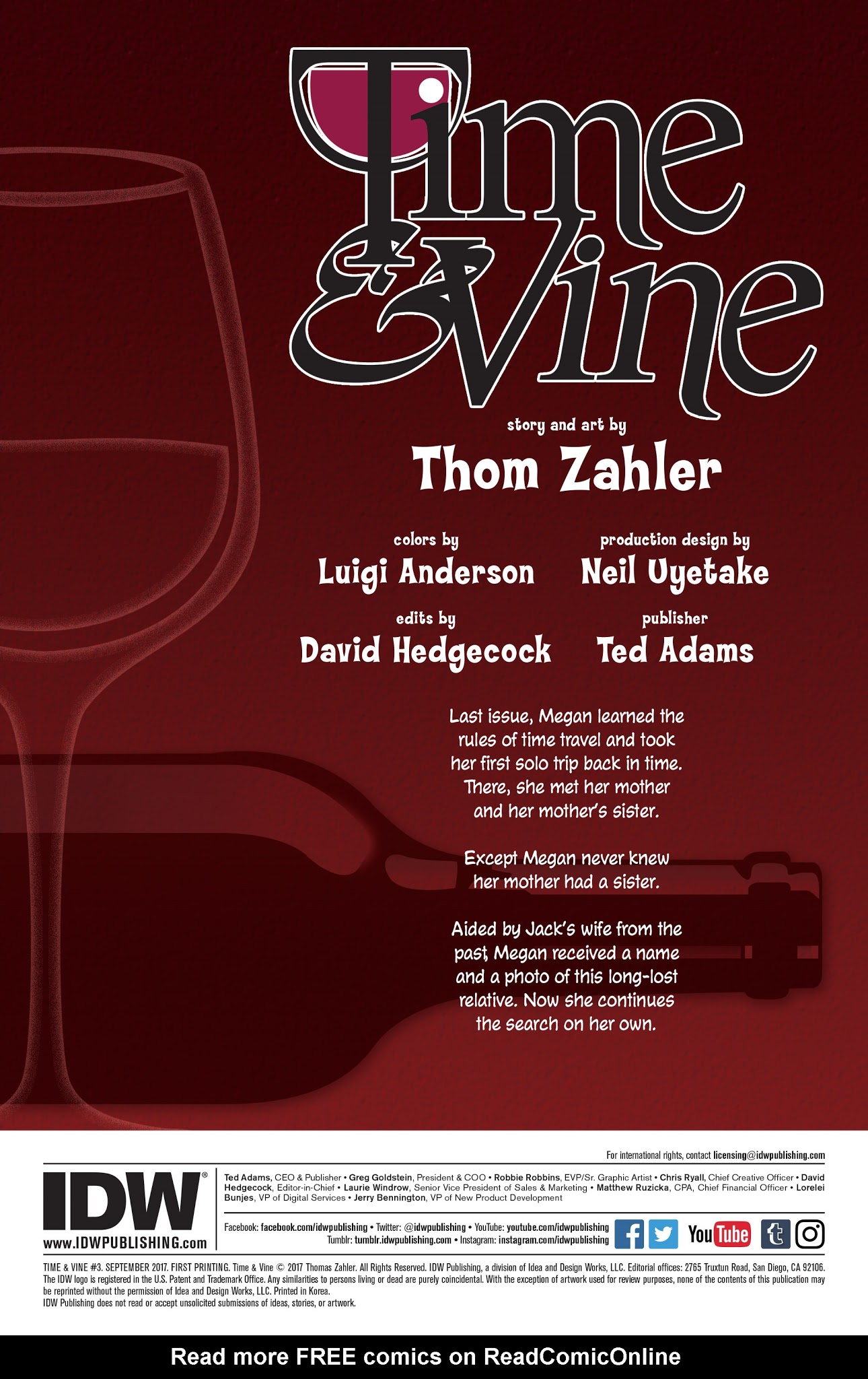Read online Time & Vine comic -  Issue #3 - 2
