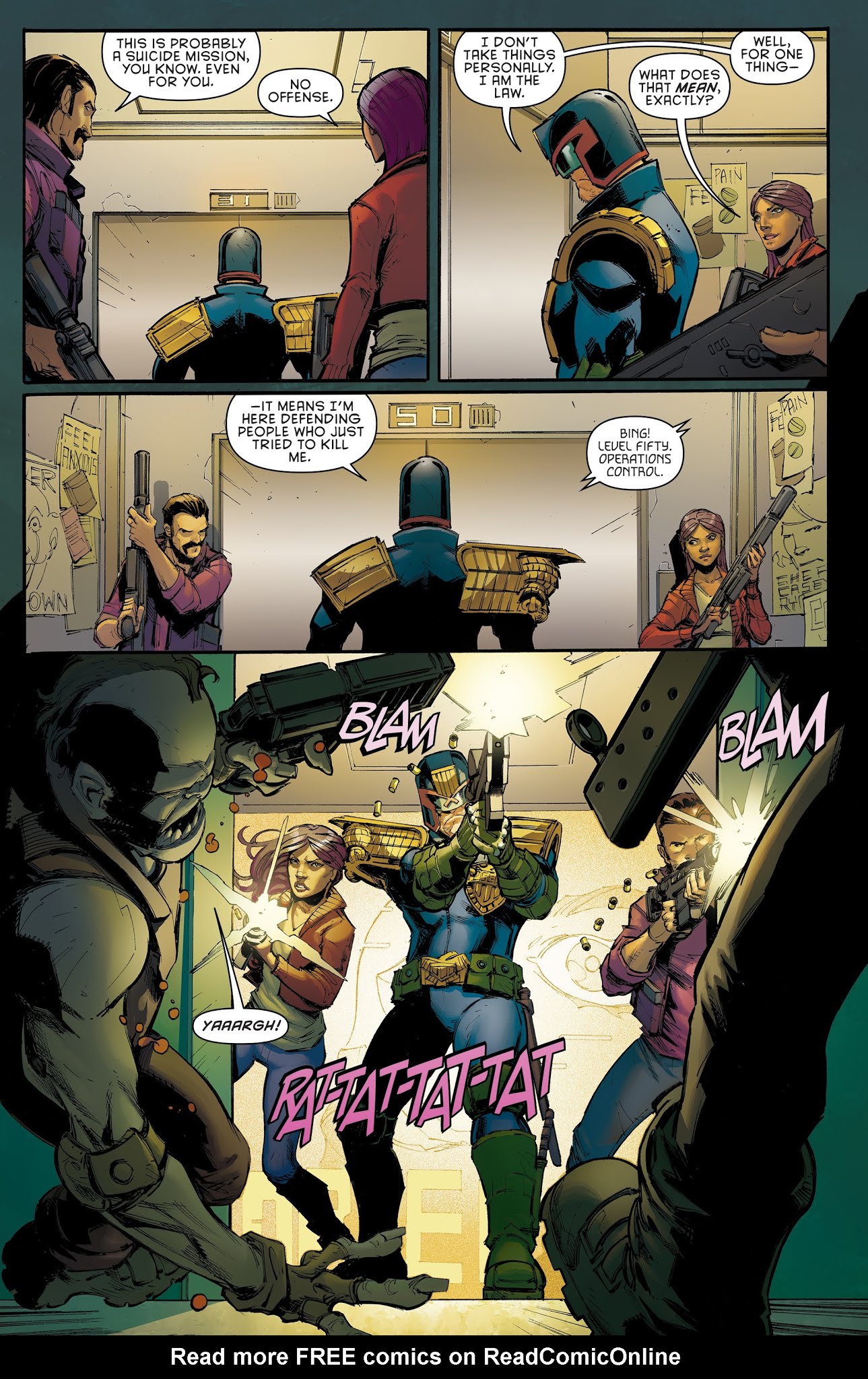 Read online Judge Dredd: Under Siege comic -  Issue #4 - 9